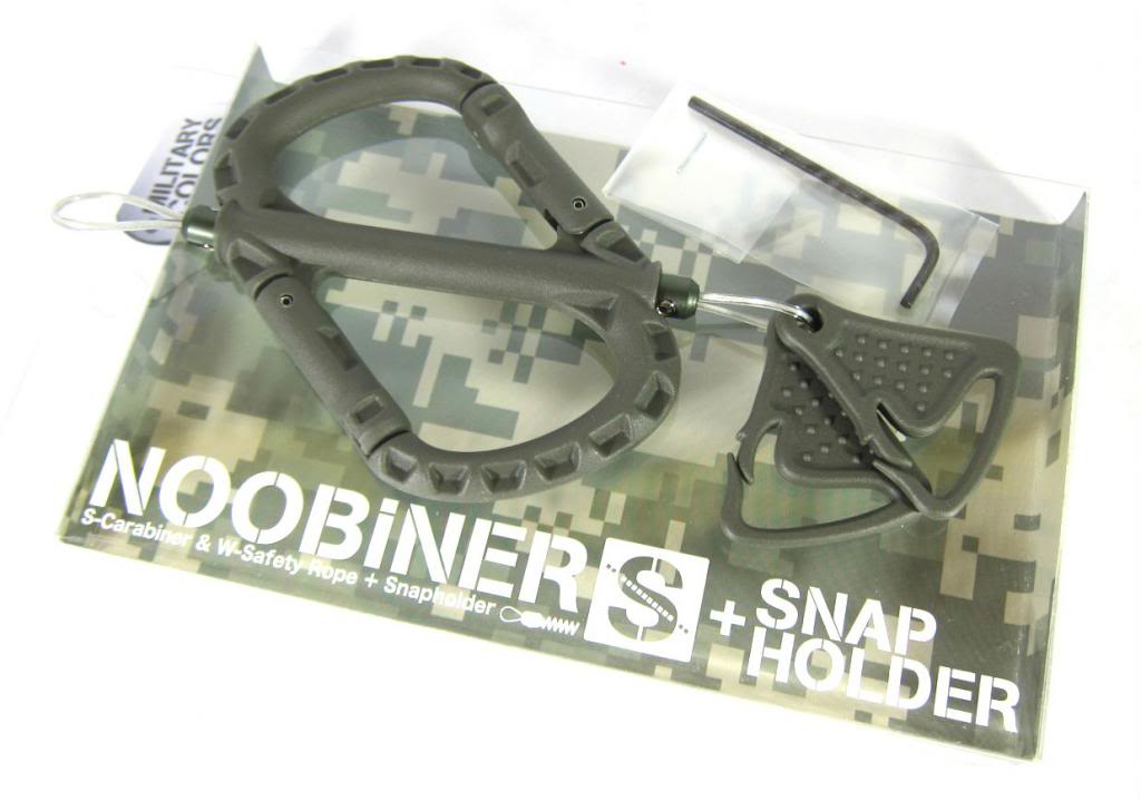 Daiichi #32139 Noobiner S Carabiner Safety Rope with Snap Holder Grn (1394)