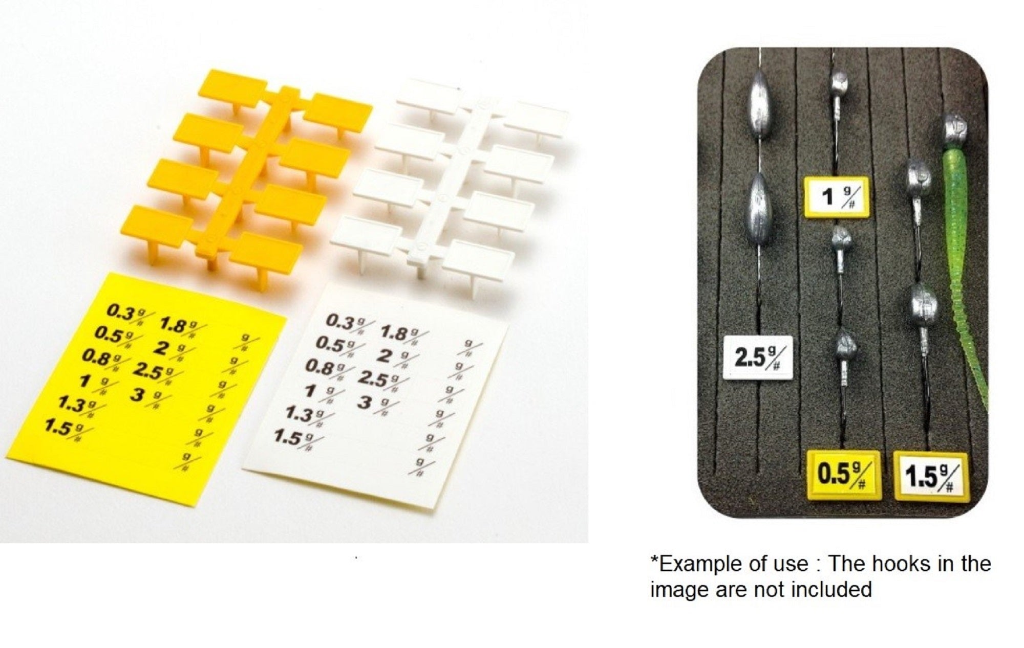 Daiichi #32163 Weight Flags for Slit Foam Case (1639)