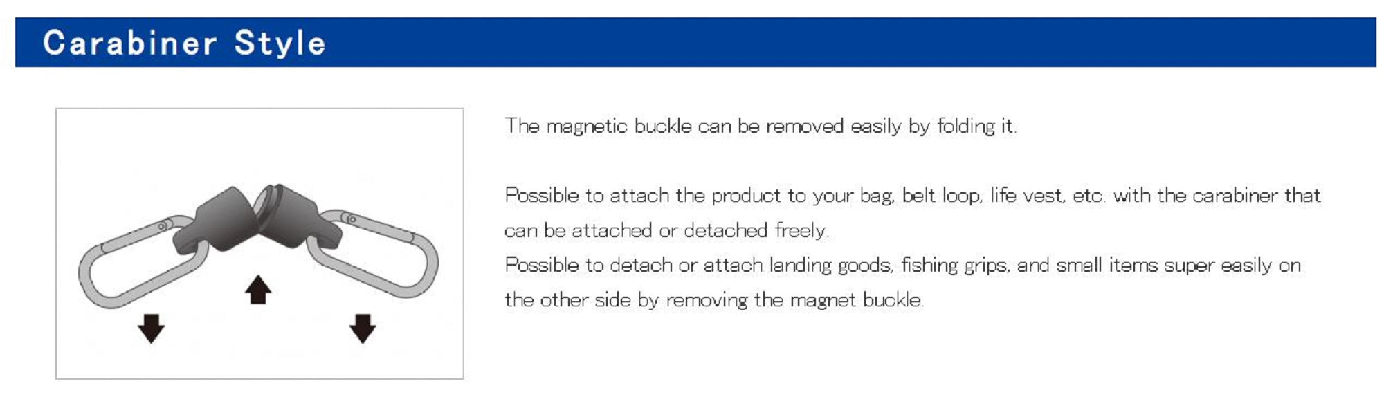 Daiichi #33273 Safety Rope CarabinerMG 3500 Magnet System 3.5 Kg BL (2734)