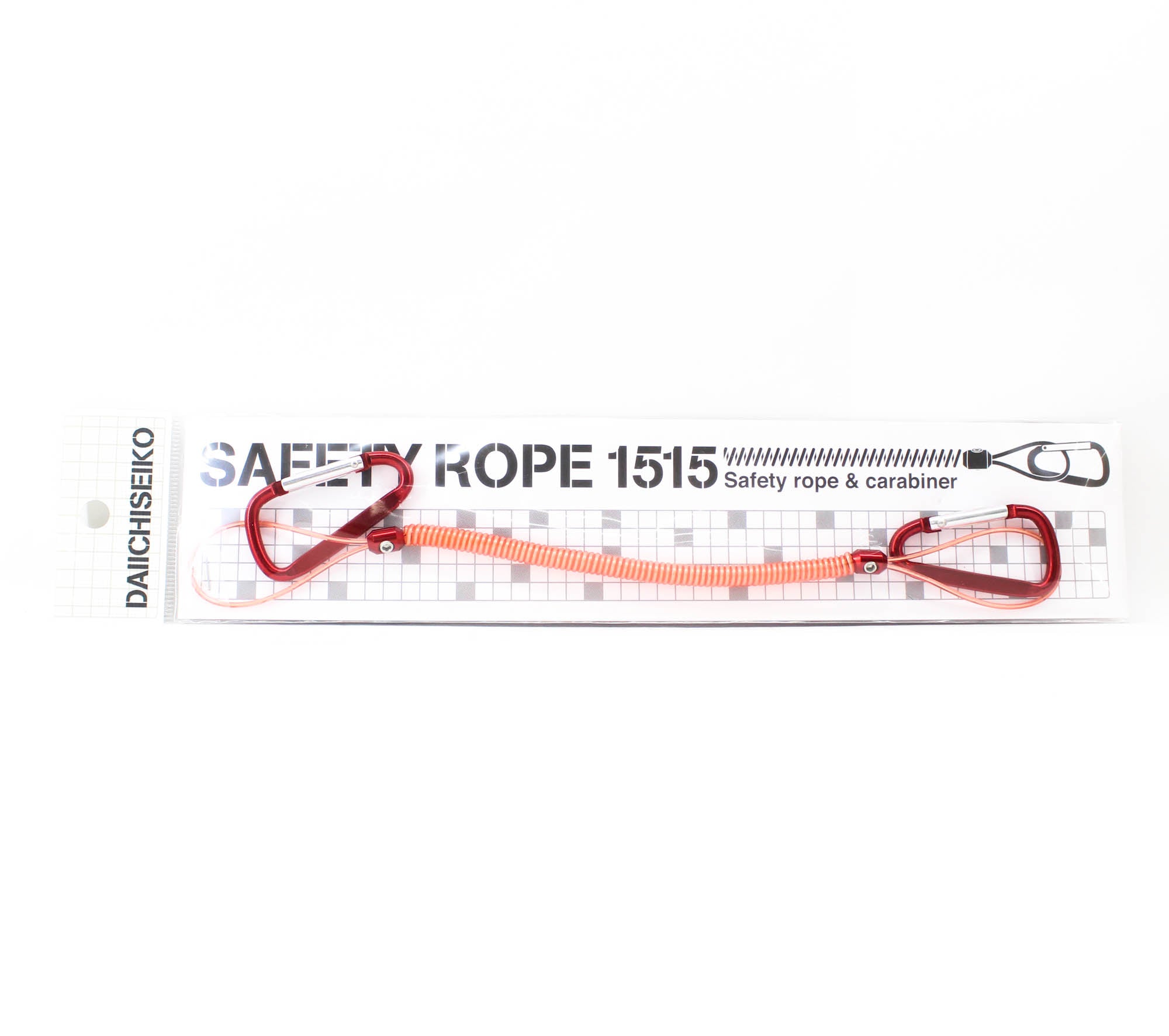 Daiichi #33278 Safety Rope Carabiner 1515 Red (2765)