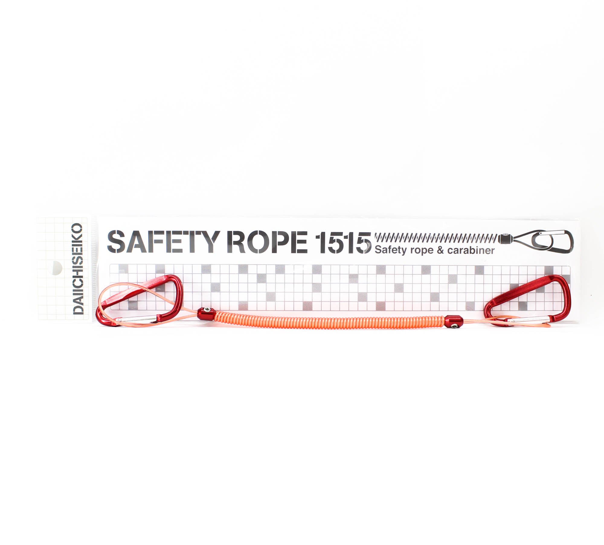 Daiichi #33278 Safety Rope Carabiner 1515 Red (2765)