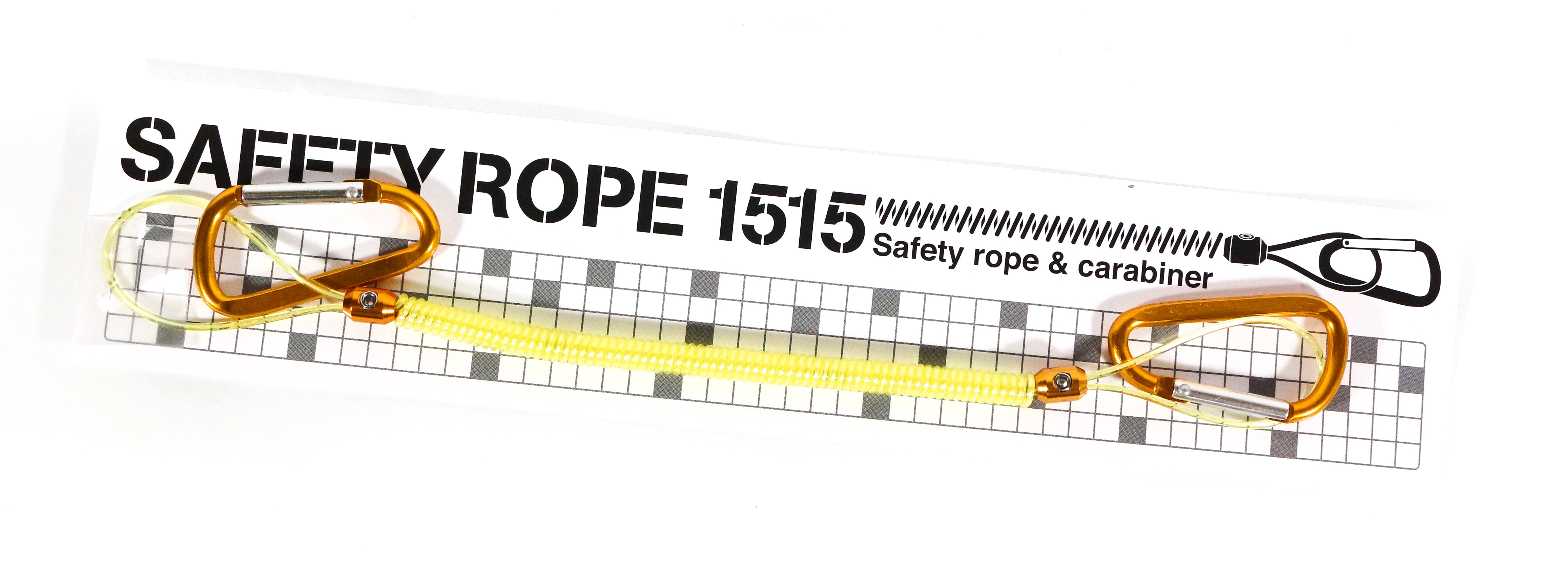 Daiichi #33278 Safety Rope Carabiner 1515 Size S Yellow (2789)
