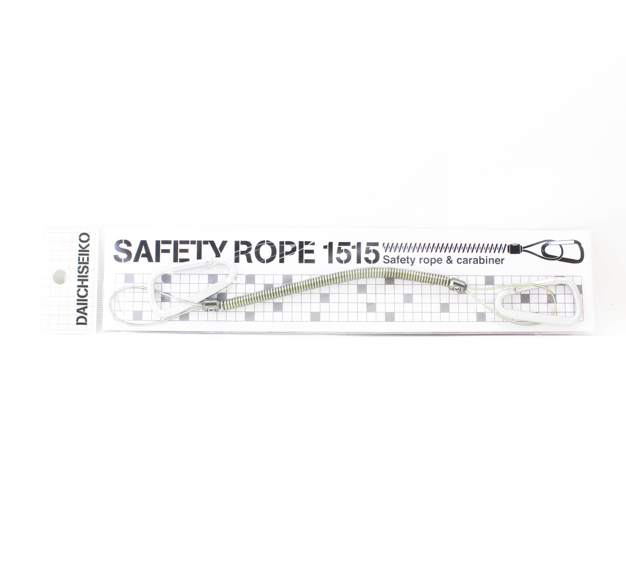 Daiichi #33278 Safety Rope Carabiner 1515 Silver (2796)