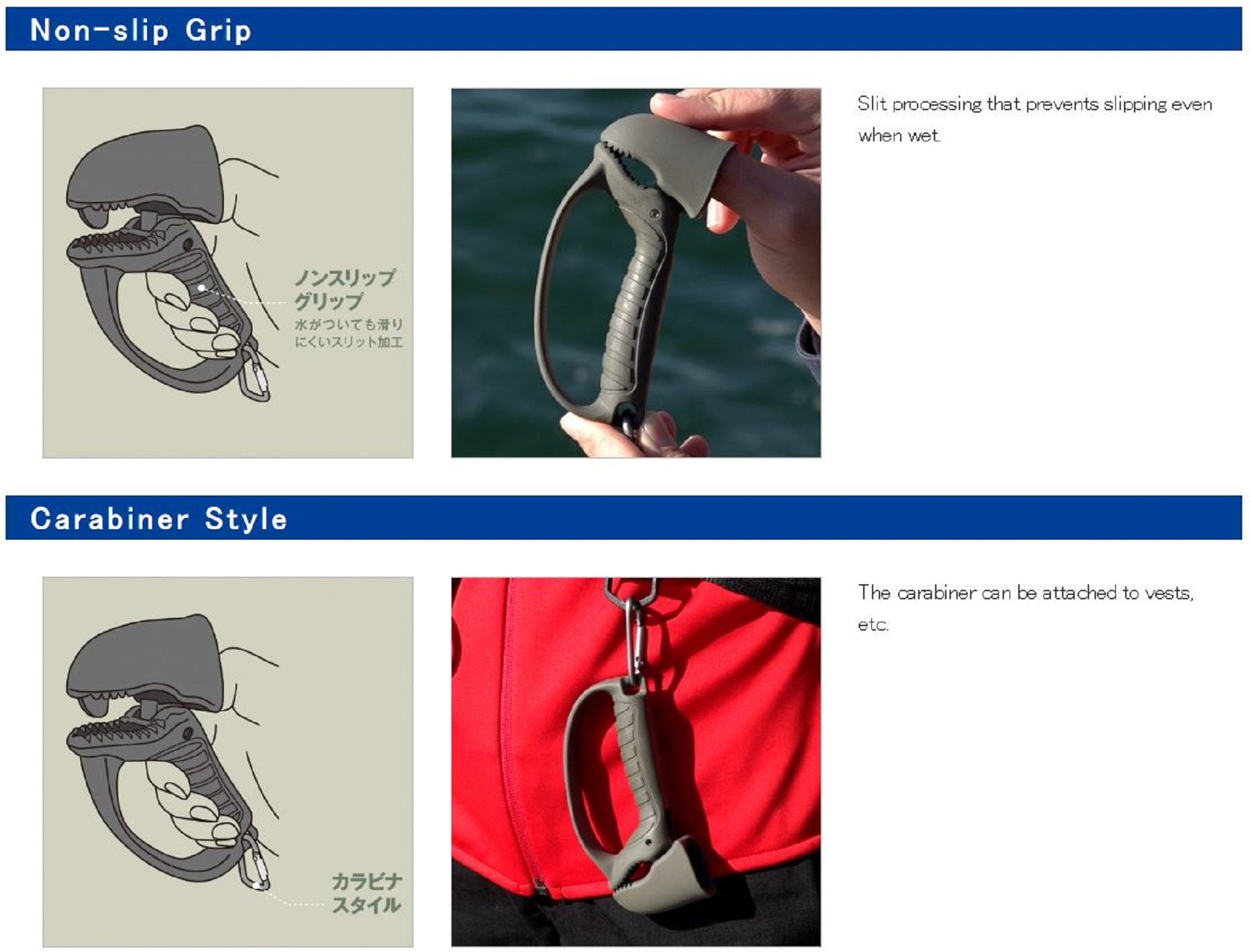 Daiichi #33329 Jaw Grip MC 127 x 62 x 32 mm Black (3281)