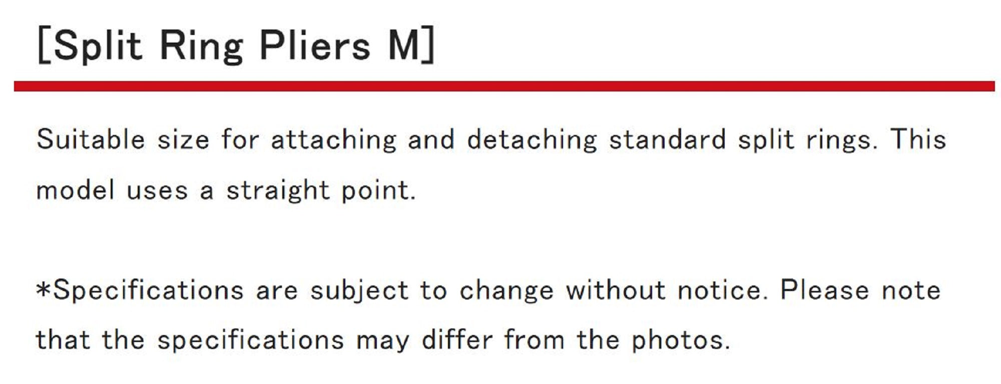 Valley Hill Plier Stainless Steel Split Ring 3-6 Size M 180mm (0401)