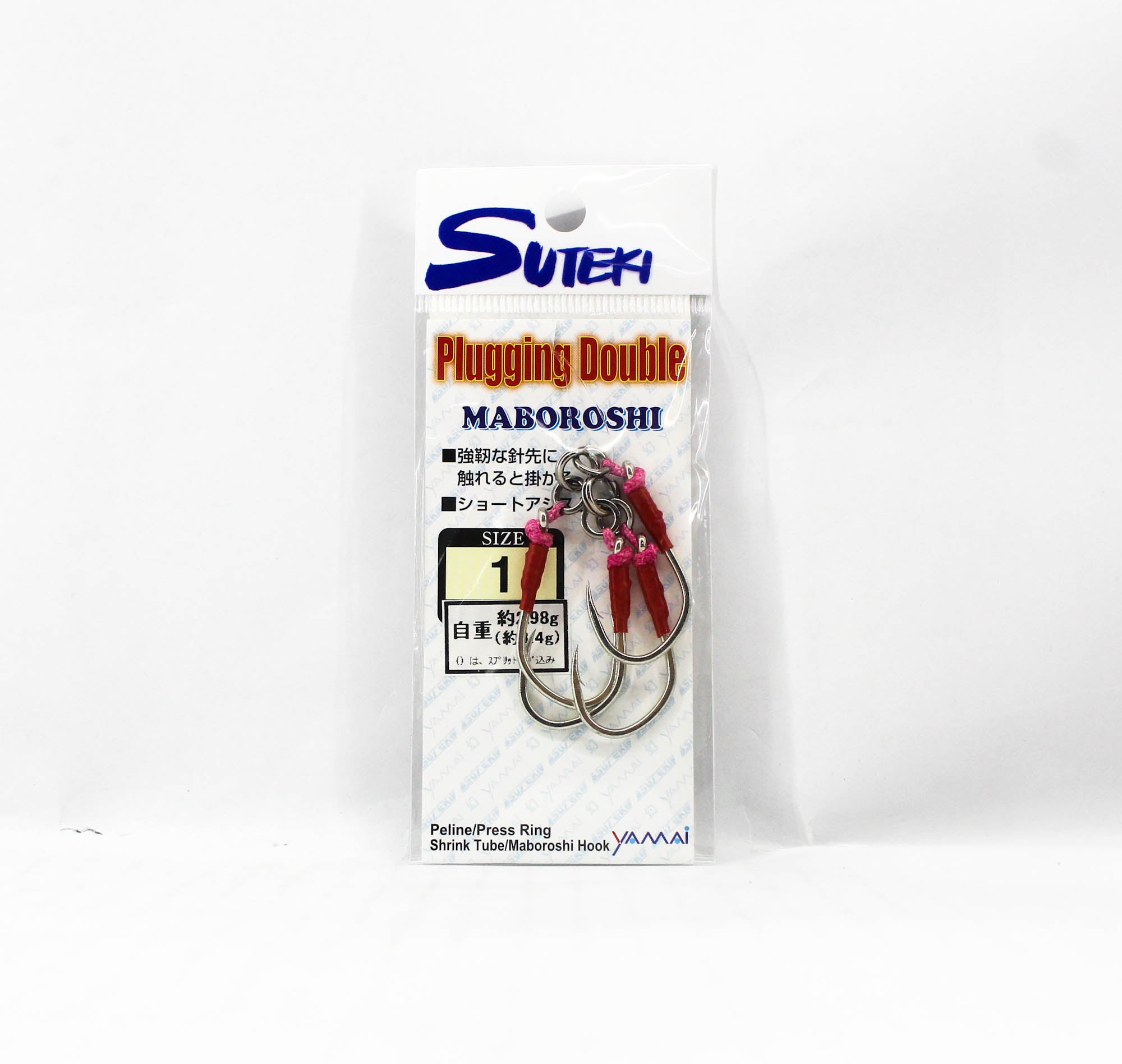 Suteki Yamai MAW-1 Plugging Double Maboroshi Assist Hook Size 1 (9672)