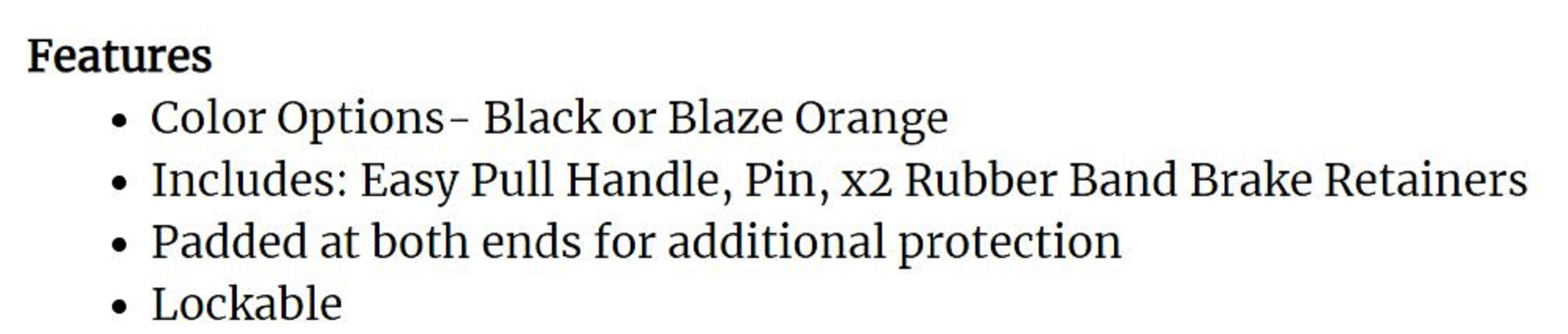 Sportube 11BLZSWEZ-Series 1 Easy Pull Handle Rod Tube USA Orange (9126)