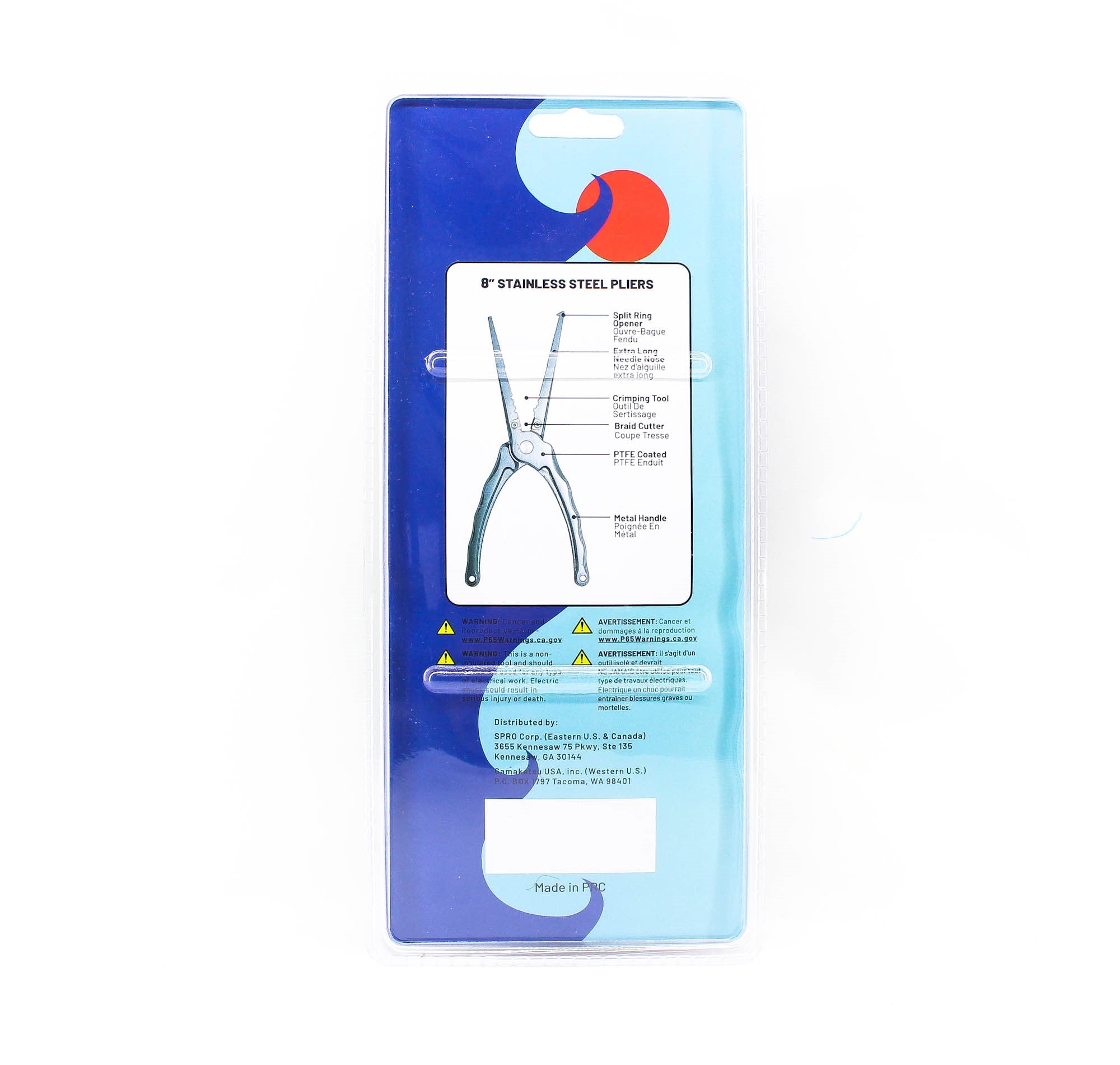 Sea Falcon Pliers Long Nose Split Ring 8 Inches (1867)