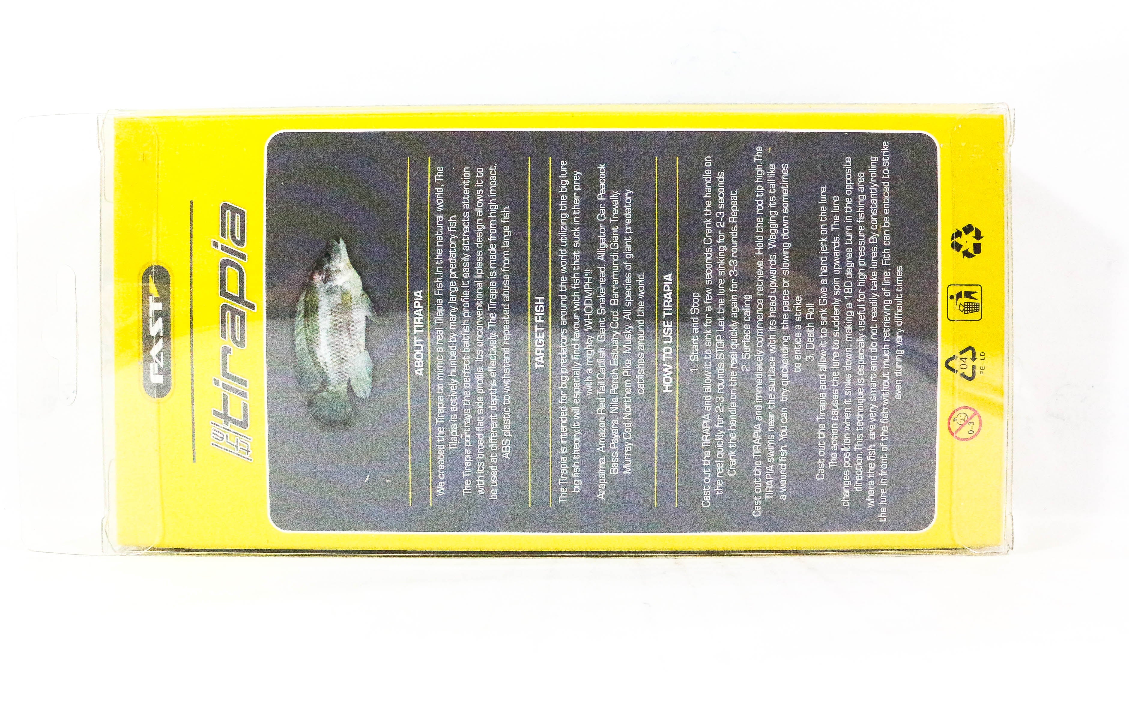 Fast Sale Tirapia Flat Side Jointed 140 mm 64 grams Sinking Lure 08 (6008)