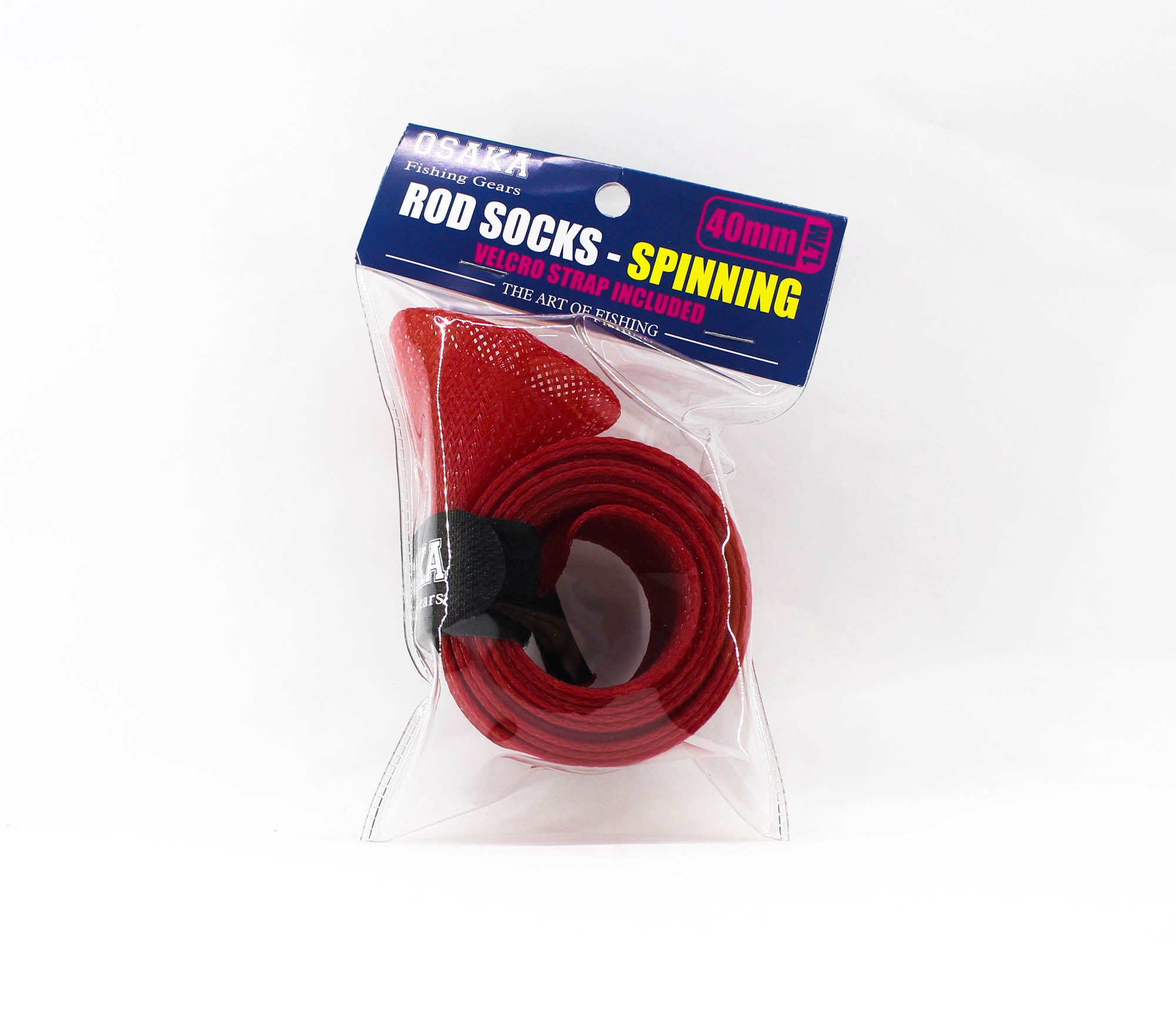 Crimson Osaka Rod Sock for Spinning 40mm x 1.7m ORS-S4017 Red (6031)