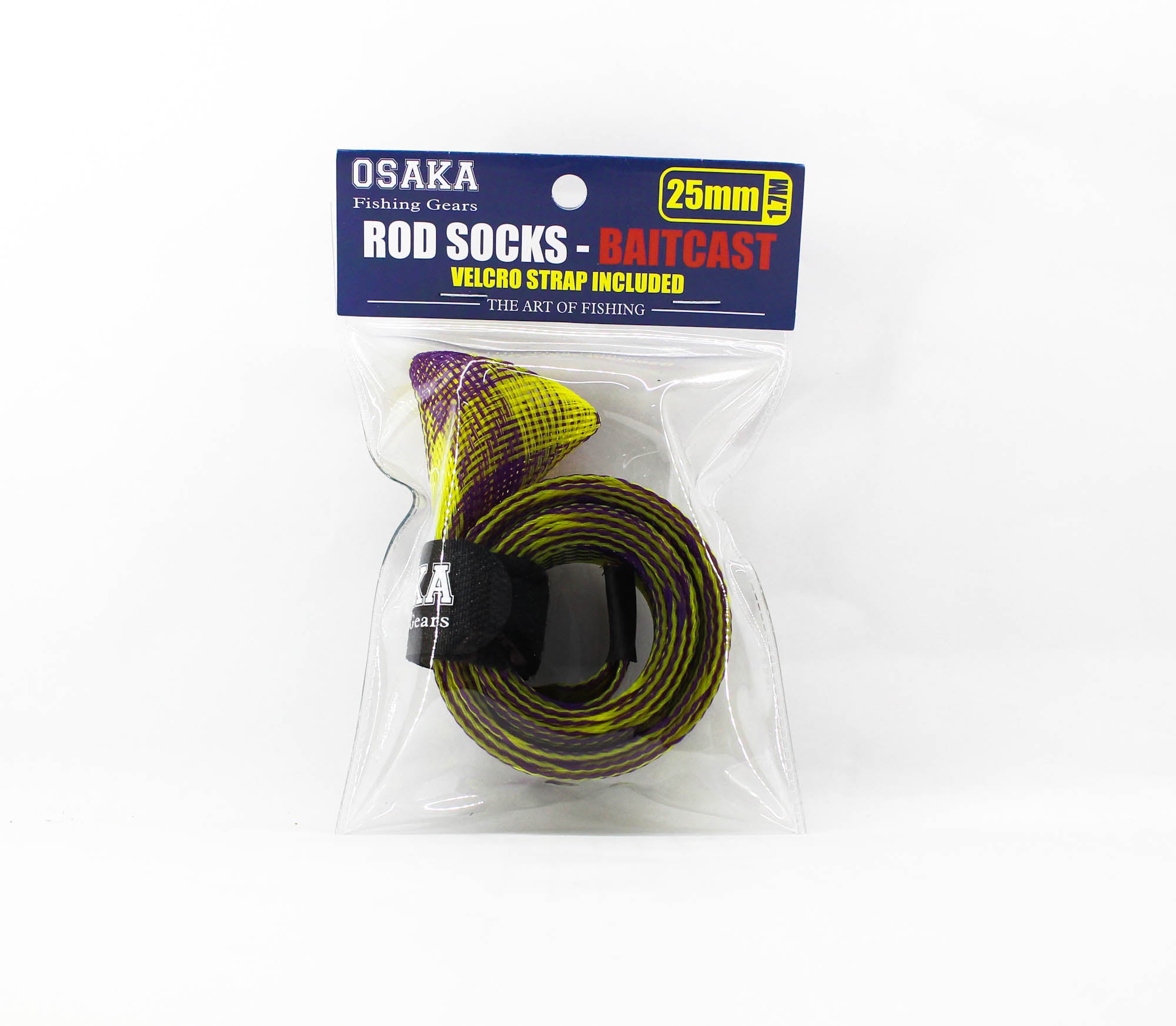 Crimson Osaka Rod Sock for Baitcast 25mm x 1.7m ORS-B2517 Pur Yellow (6035)