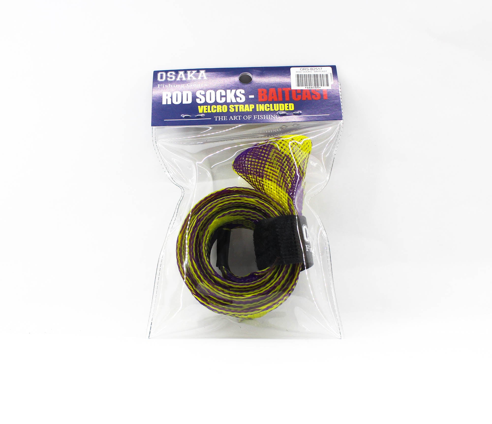 Crimson Osaka Rod Sock for Baitcast 25mm x 1.7m ORS-B2517 Pur Yellow (6035)