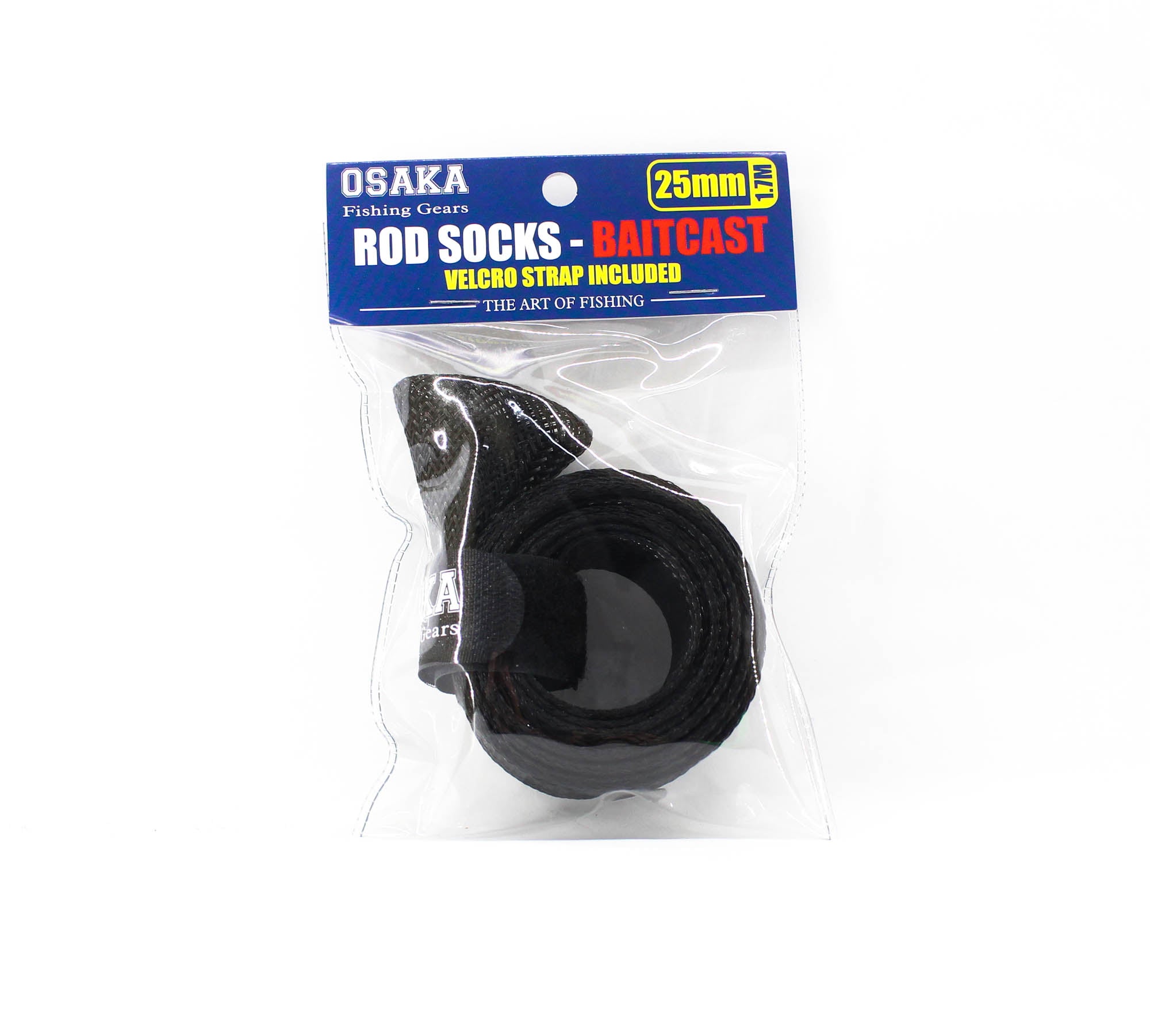 Crimson Osaka Rod Sock for Baitcast 25mm x 1.7m ORS-B2517 Black (6037)