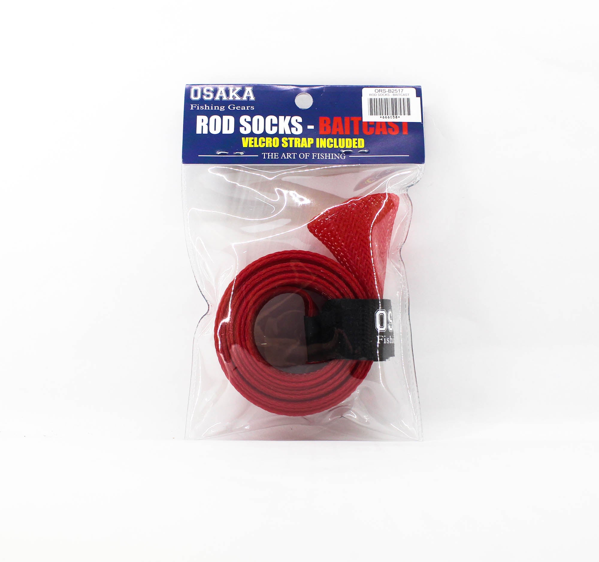 baitcaster rod sock Crimson Osaka Rod Sock for Baitcast 25mm x 1.7m ORS-B2517 Red (6038)