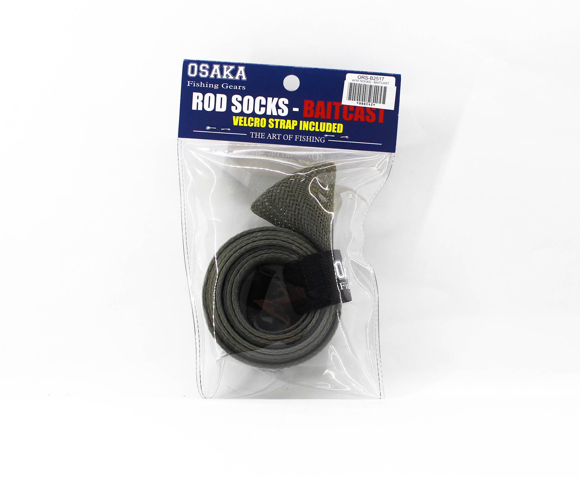 Crimson Osaka Rod Sock for Baitcast 25mm x 1.7m ORS-B2517 Grey (6042)