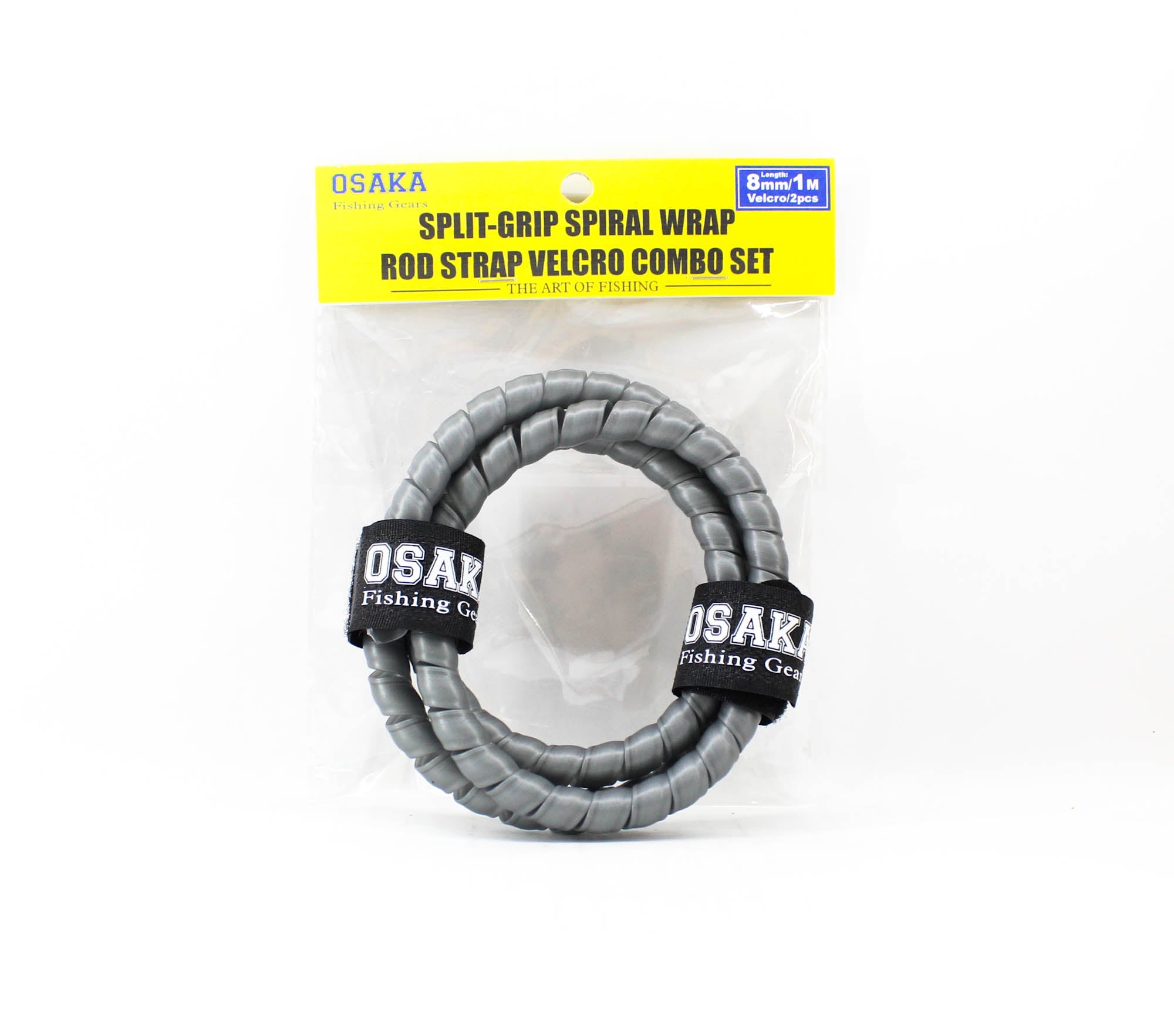 Crimson Osaka Rod Parts Split Grip Rod Protector Velcro OSV-1M Grey (6049)