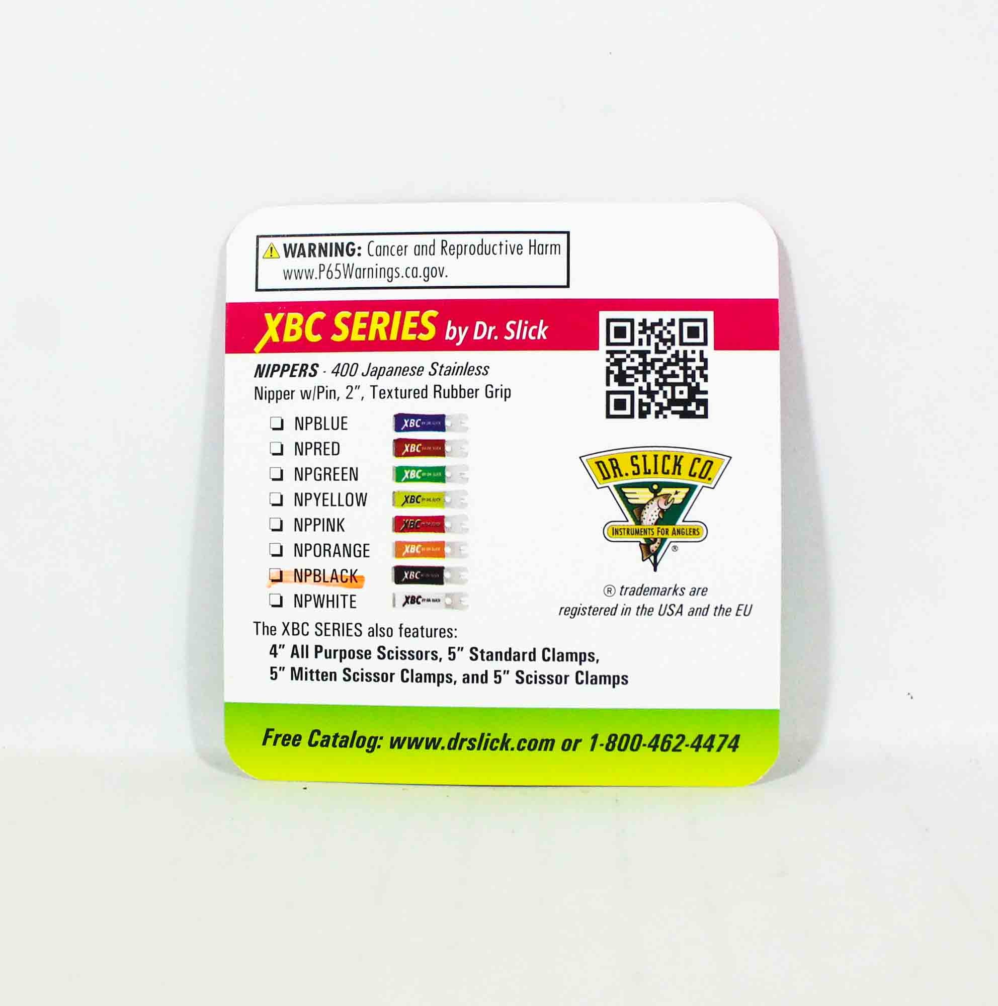 Dr Slick NPBLACK XBC Nipper Line Cutter, Pin, Rubber Grip (3378)