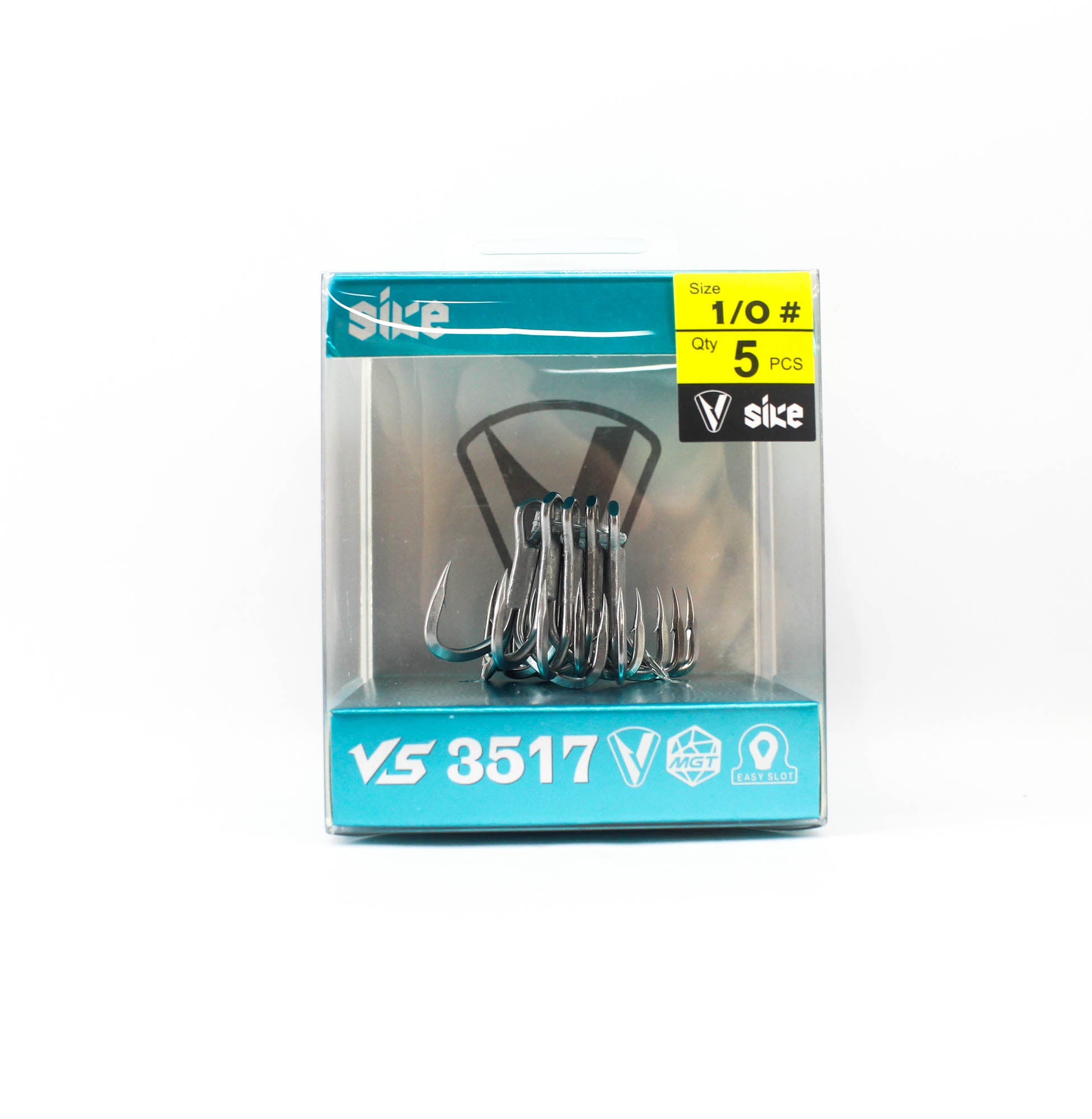Sike VS-3517 Treble Hook Size 1/0 5pc (0340)