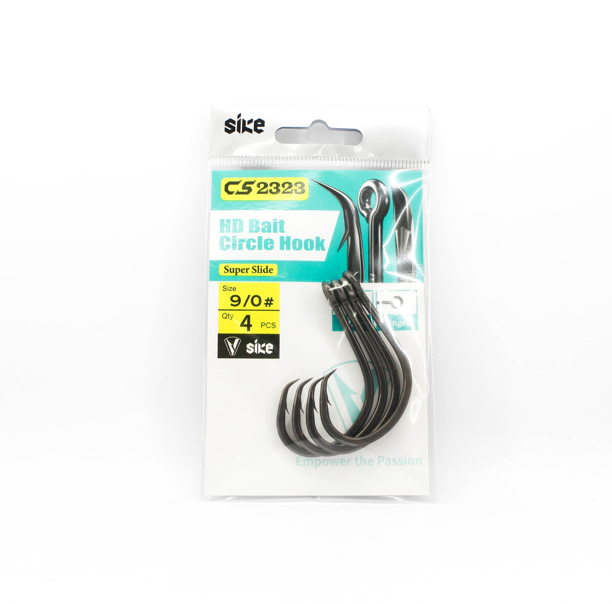 Sike CS-2323 HD Circle Bait Hook Standard Pack Size 9/0 4pc (2368)