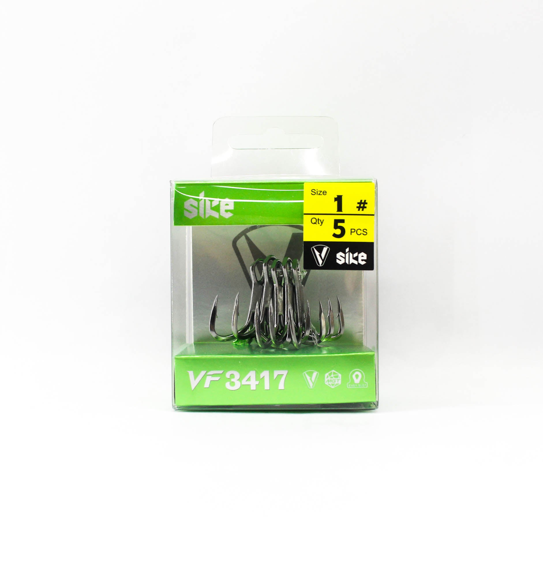 Sike VF-3417 Treble Hook Size 1 5pc (3525)