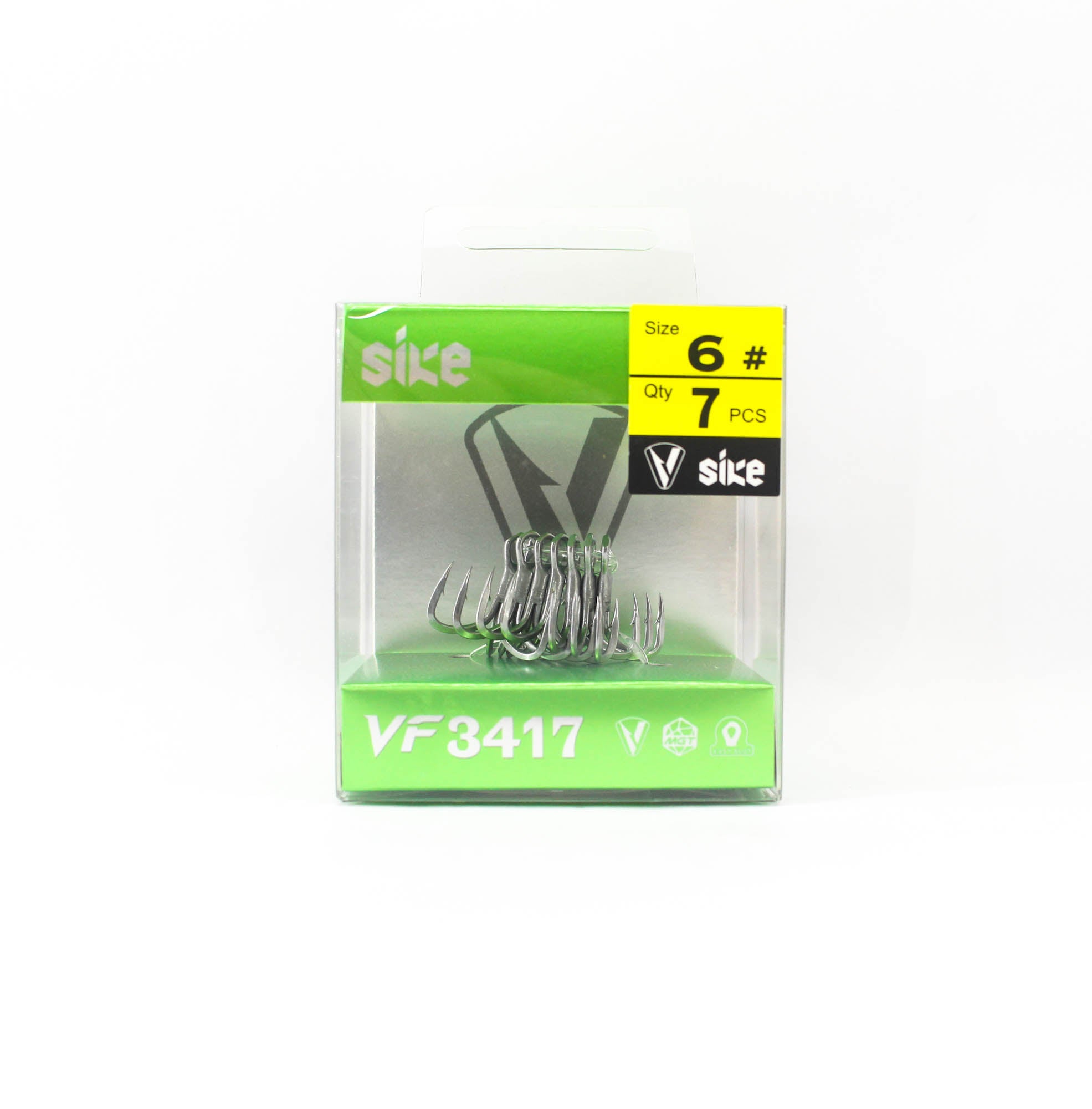 Sike VF-3417 Treble Hook Size 6 7pc (3556)