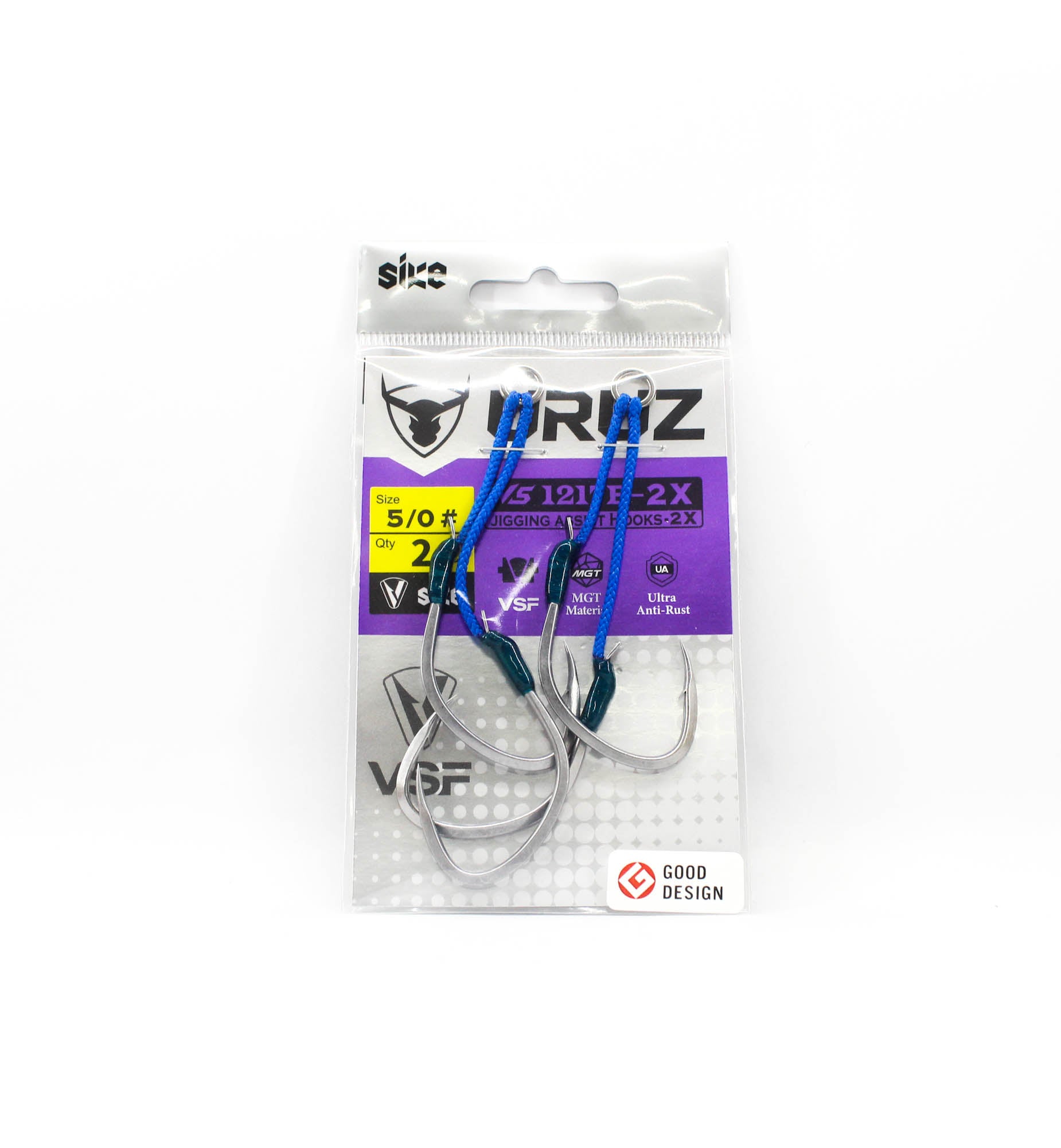 Sike VS-1217B-2X Uruz Assist Hook Size 5/0 2pc (4621)