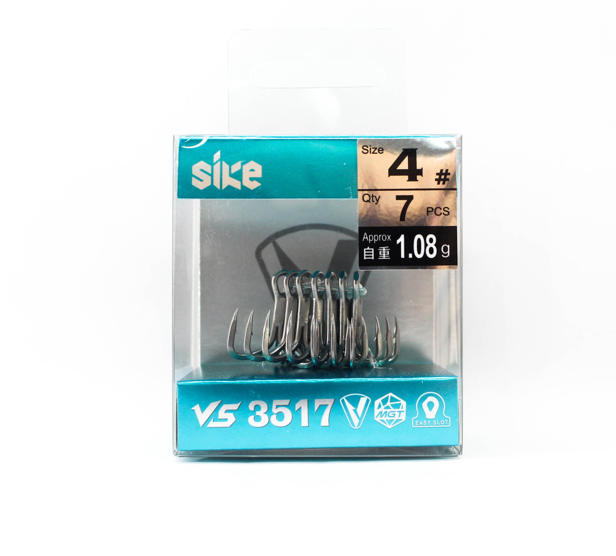 Sike VS-3517 Treble Hook Size 4 7pc (4911)