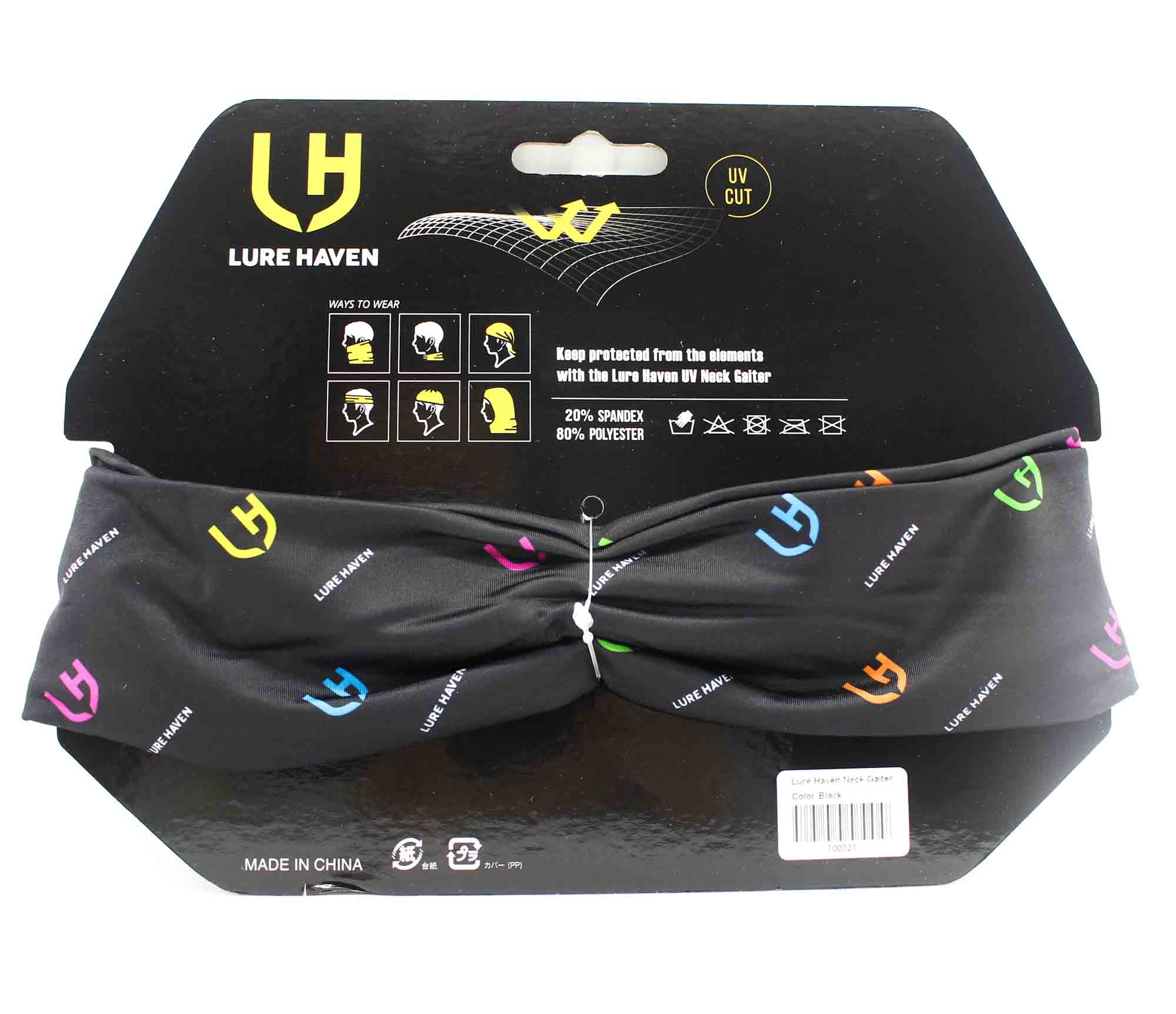 Lure Haven Neck Gaiter UV Monogram Black (0021)