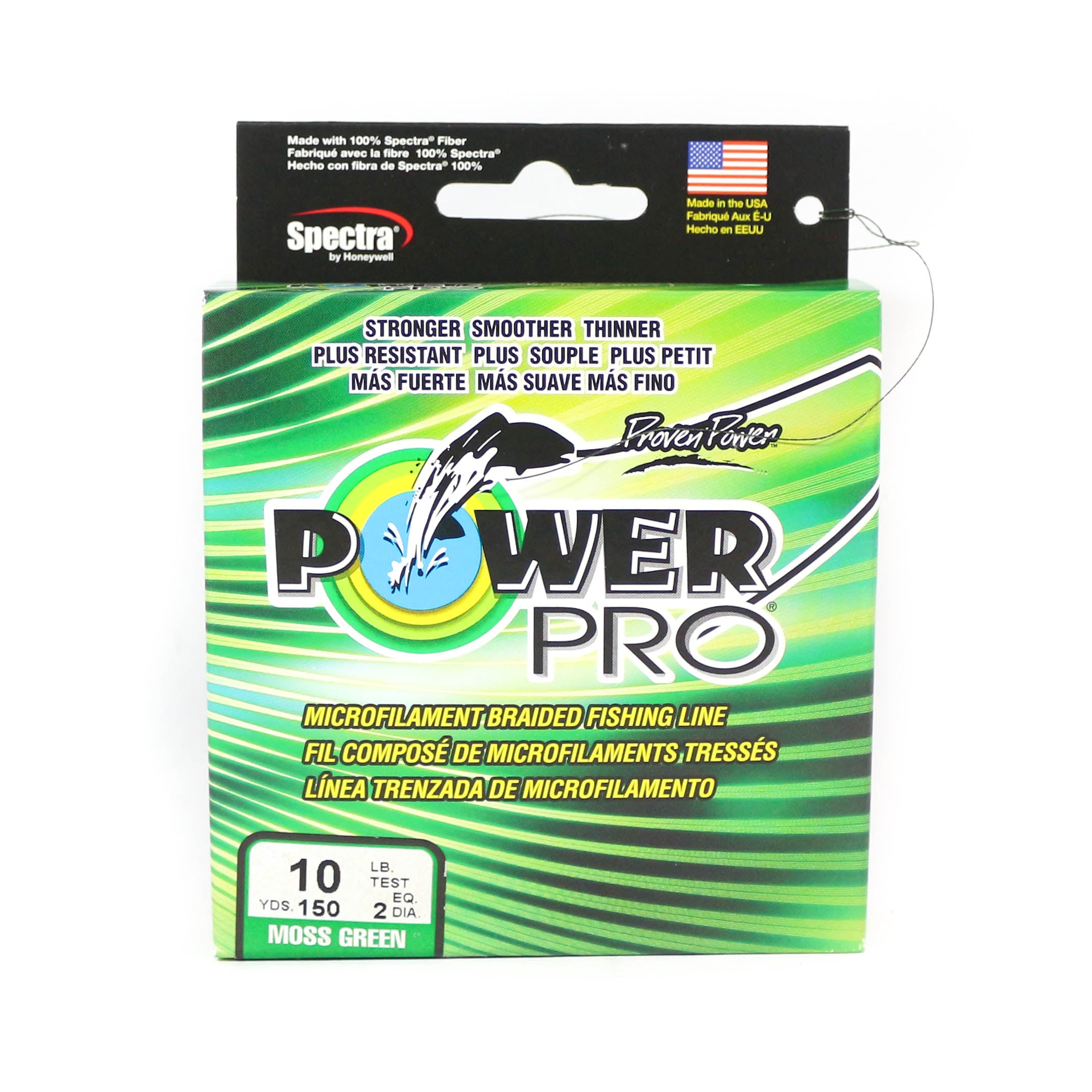 Power Pro Braided Spectra Line 10lb by 150yds Green (1092)