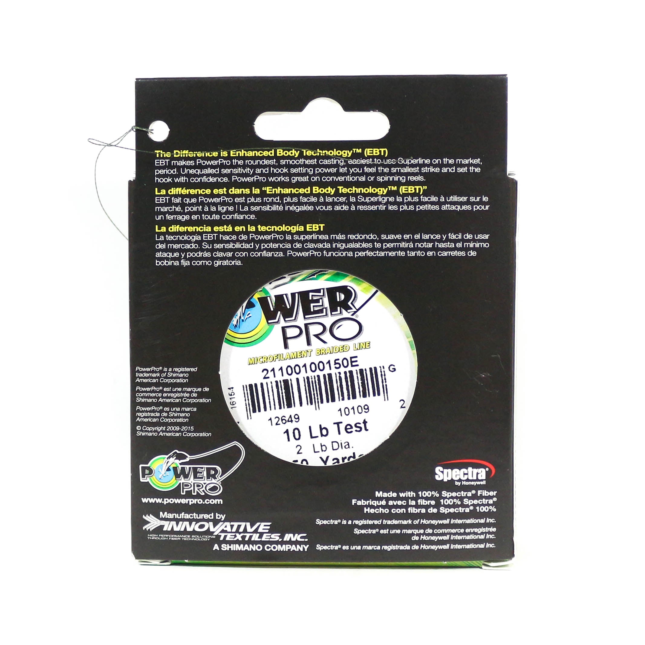 Power Pro Braided Spectra Line 10lb by 150yds Green (1092)