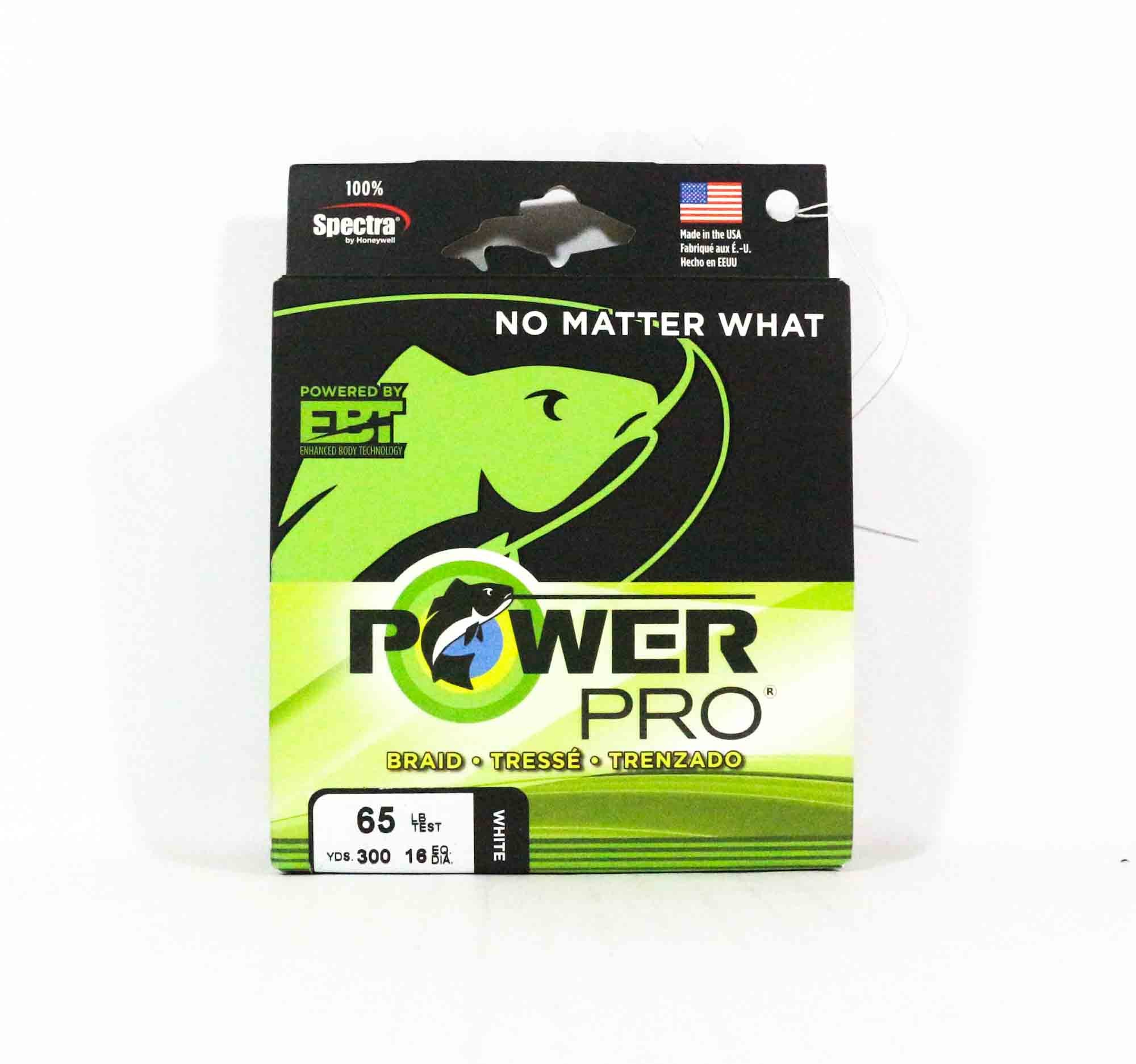 Power Pro Braided Spectra Line 65lb by 300yds White (1610)
