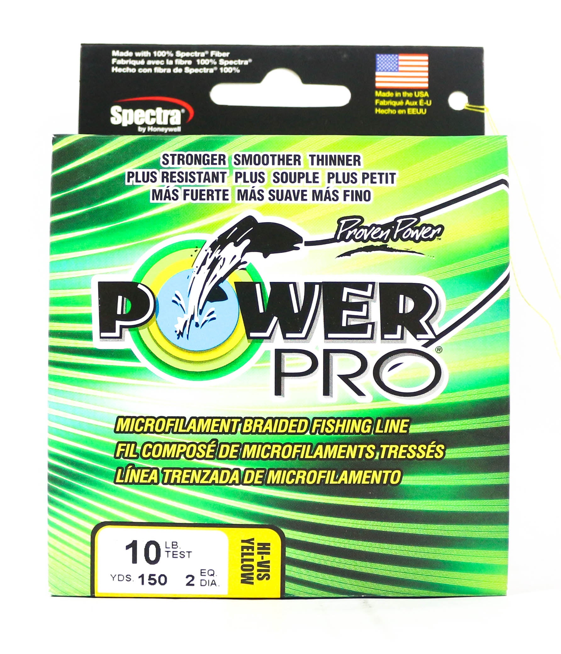 Power Pro Braided Spectra Line 10lb by 150yds Yellow (2488)