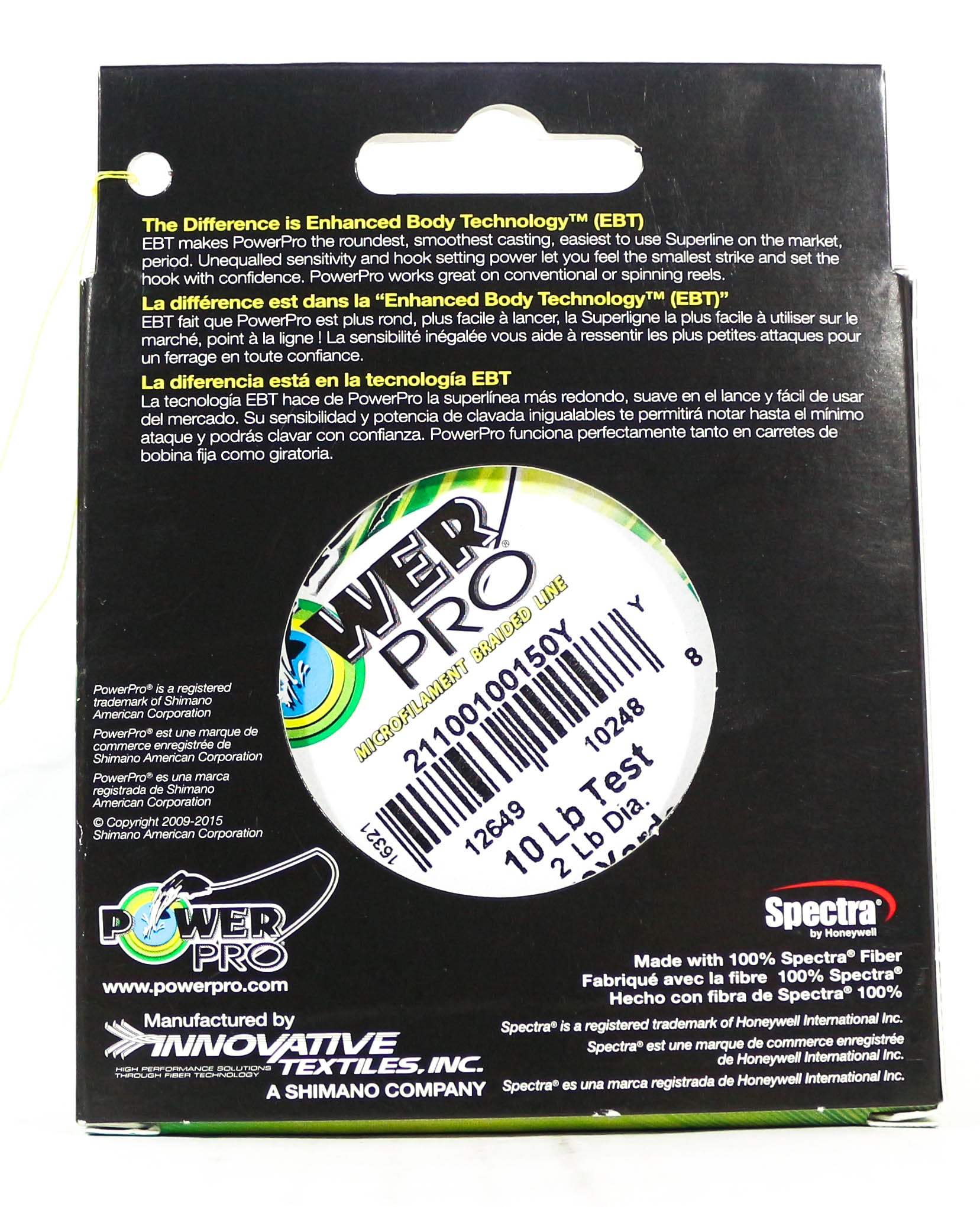 Power Pro Braided Spectra Line 10lb by 150yds Yellow (2488)