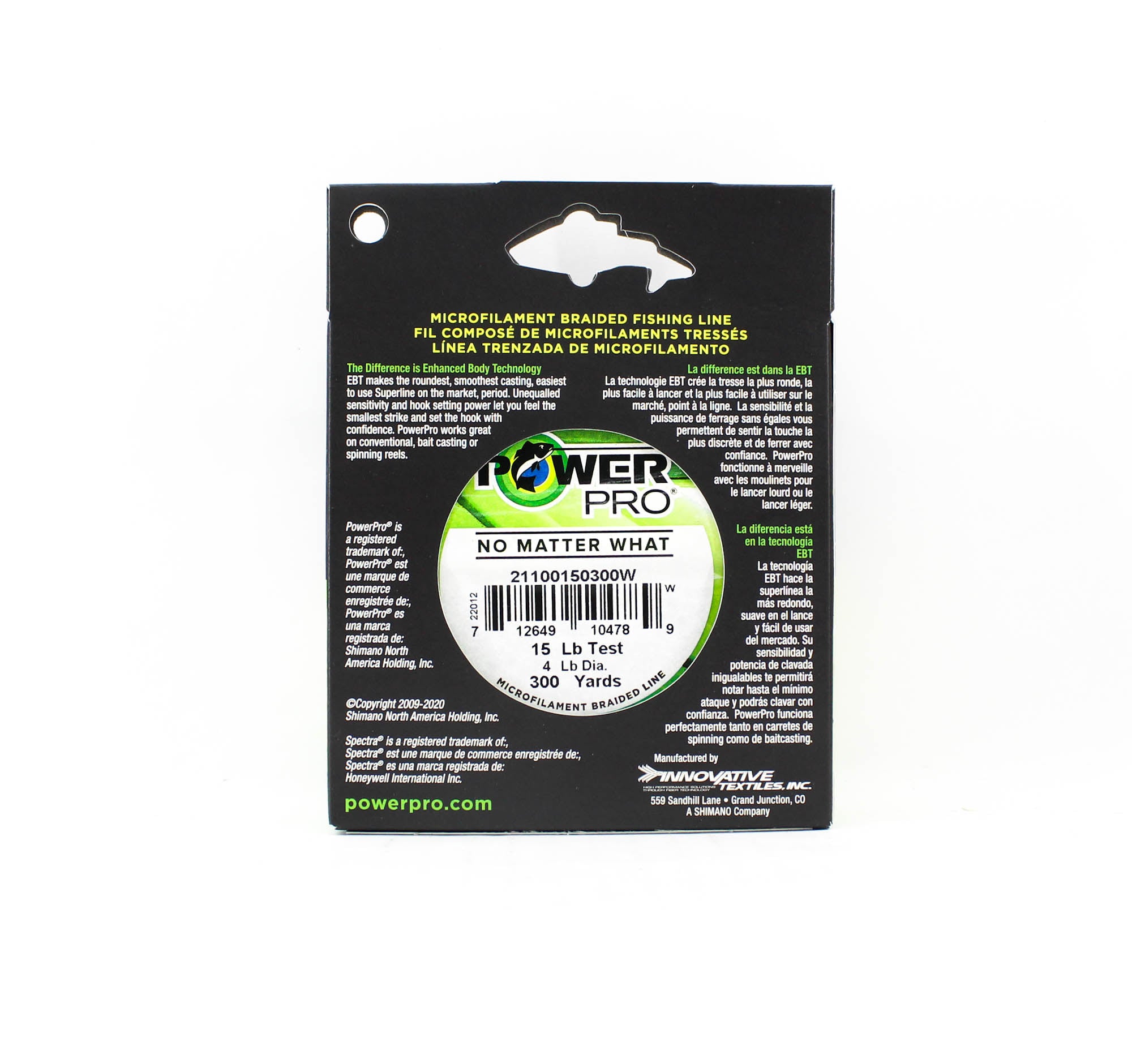 Power Pro Braided Spectra Line 15lb by 300yds White (4789)