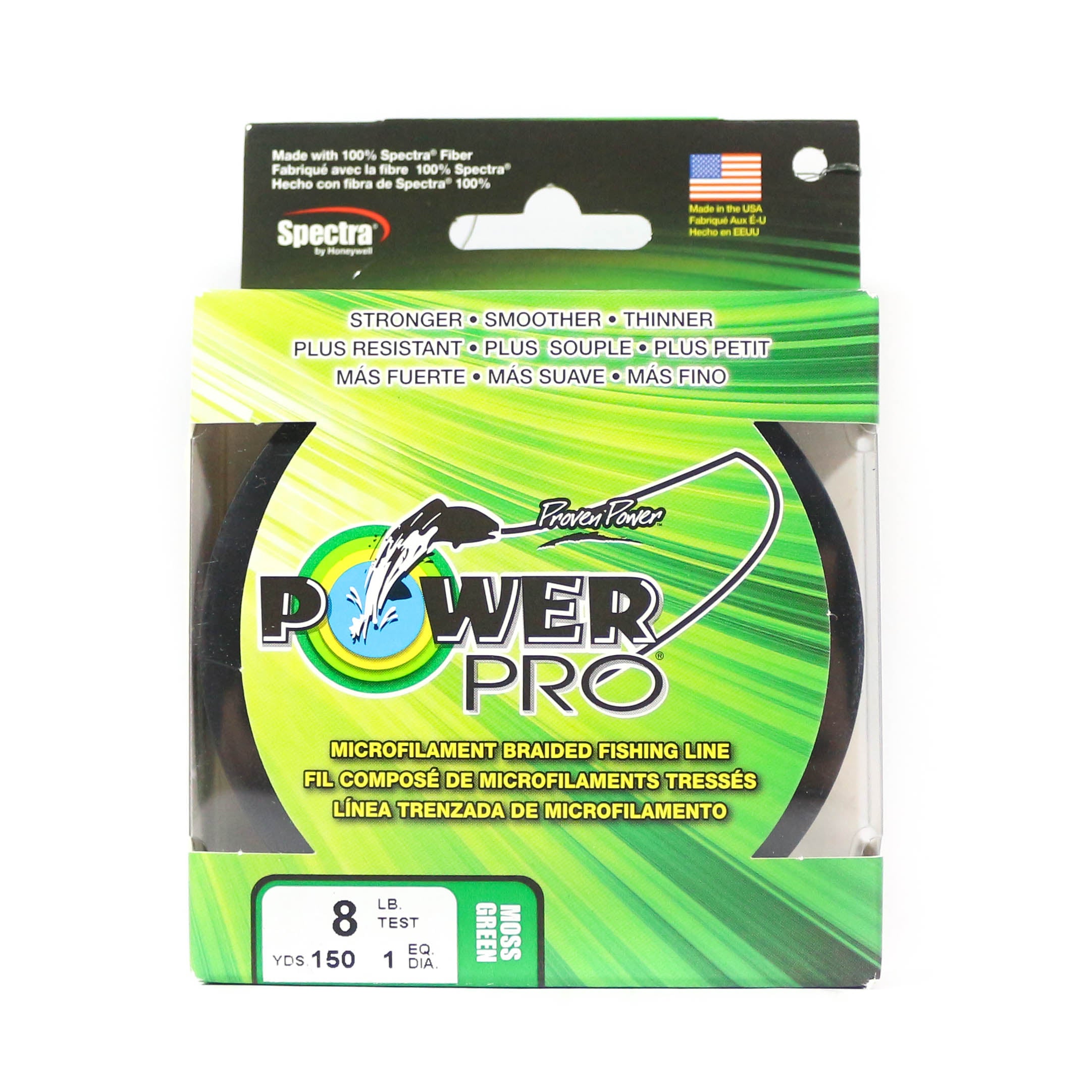 Power Pro Braided Spectra Line 8lb by 150yds Green (4819)