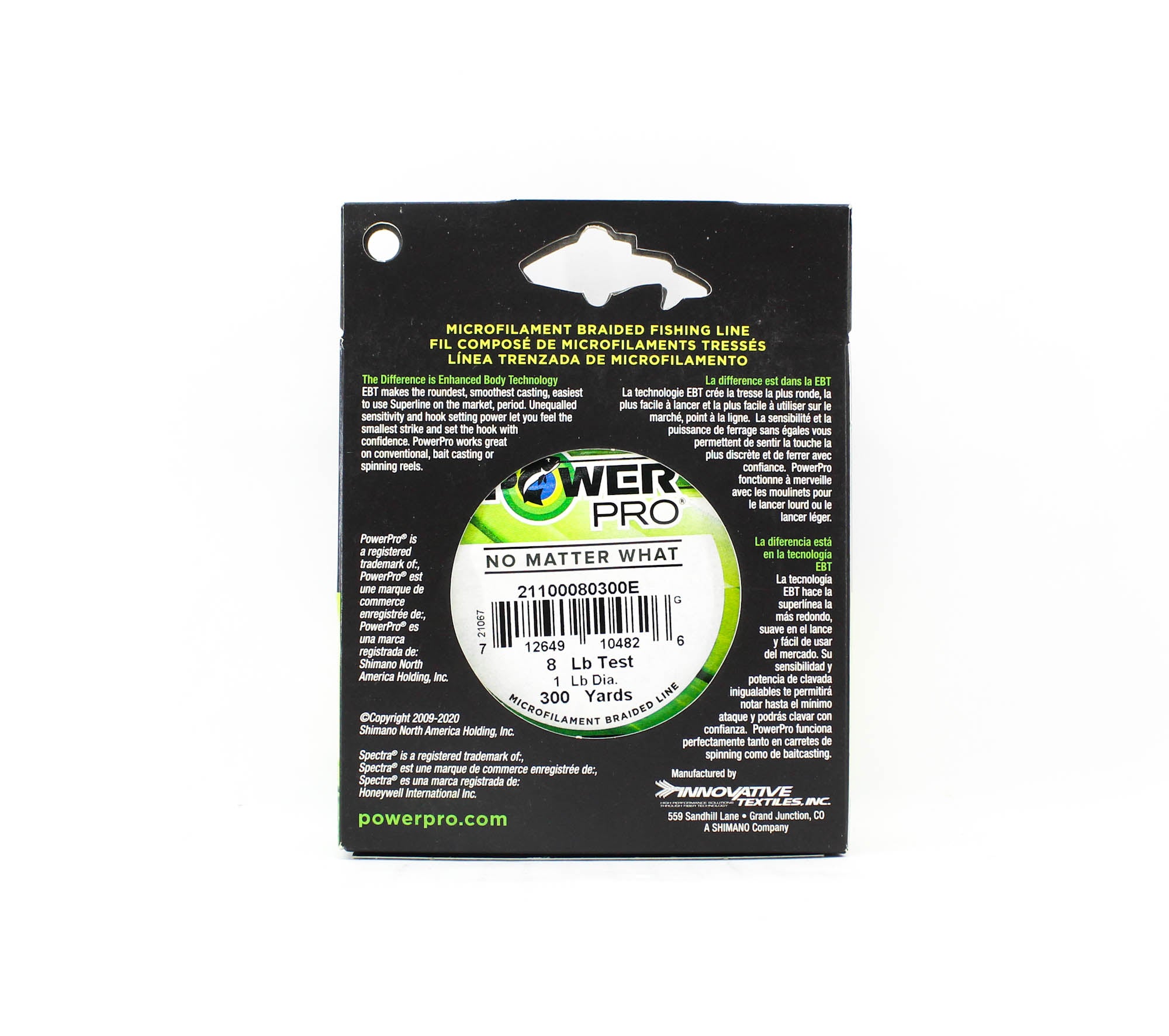 Power Pro Braided Spectra Line 8lb by 300yds Green (4826)