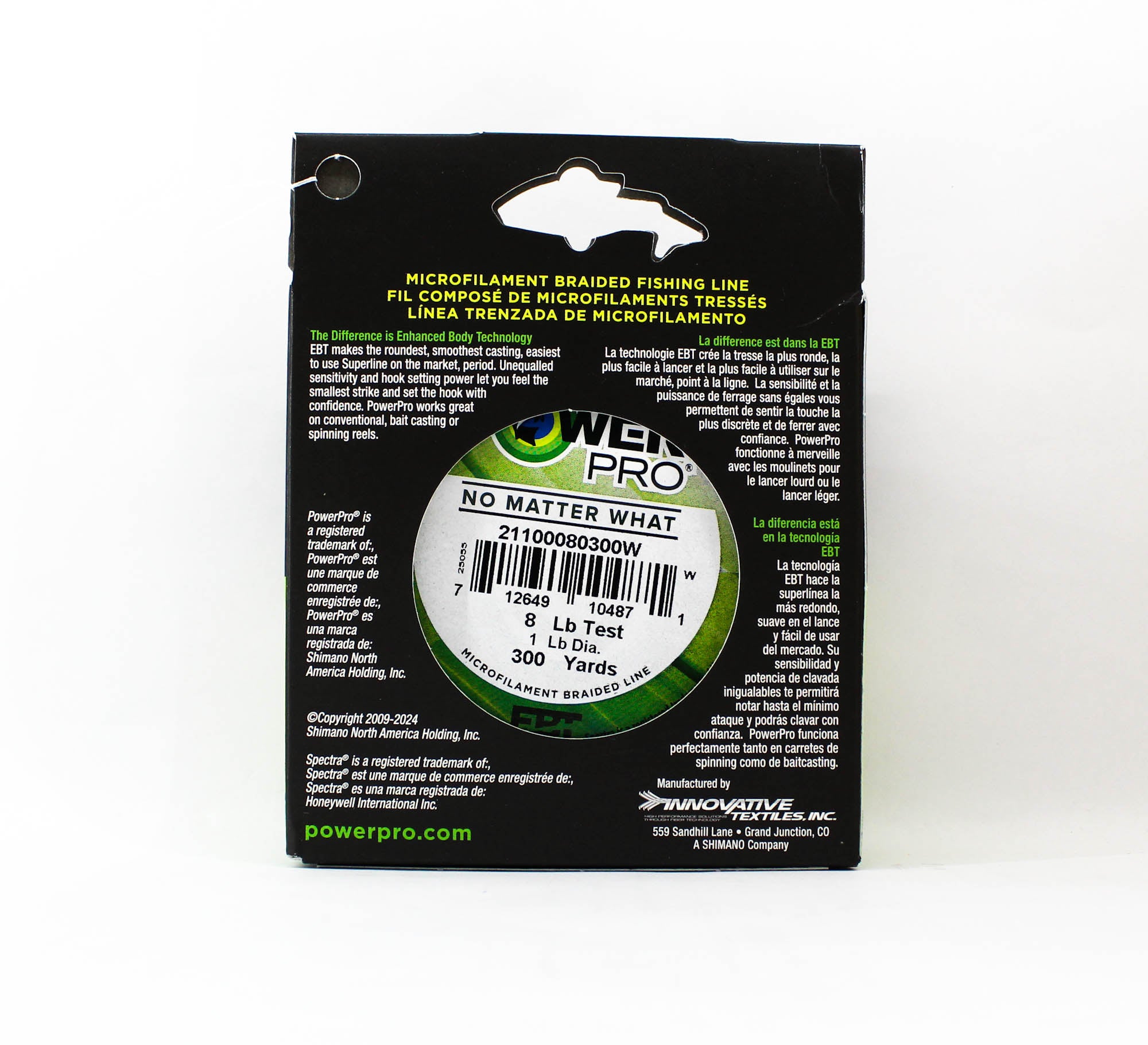 Power Pro Braided Spectra Line 8lb x 300yds White (4871)