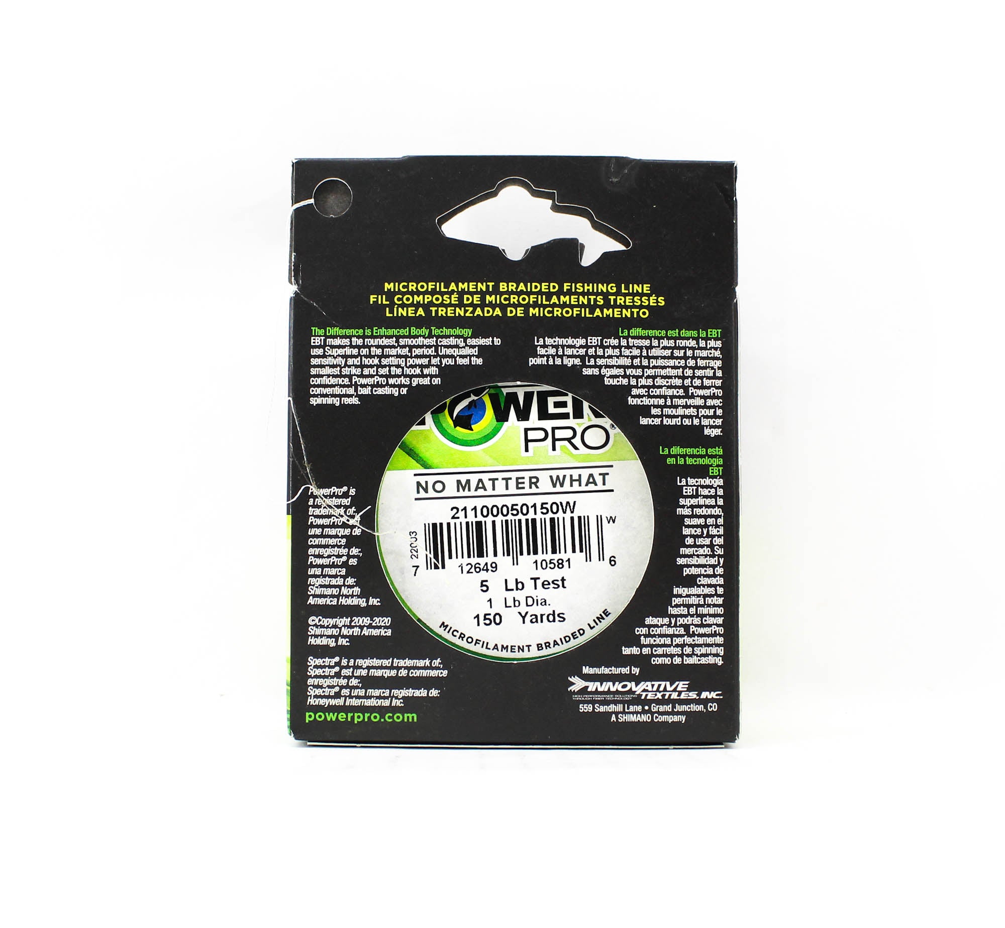 Power Pro Braided Spectra Line 5lb by 150yds White (5816)