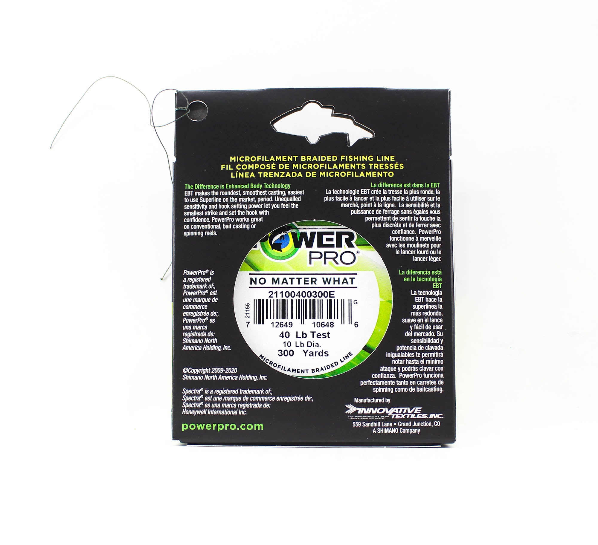 Power Pro Braided Spectra Line 40lb by 300yds Green (6486)