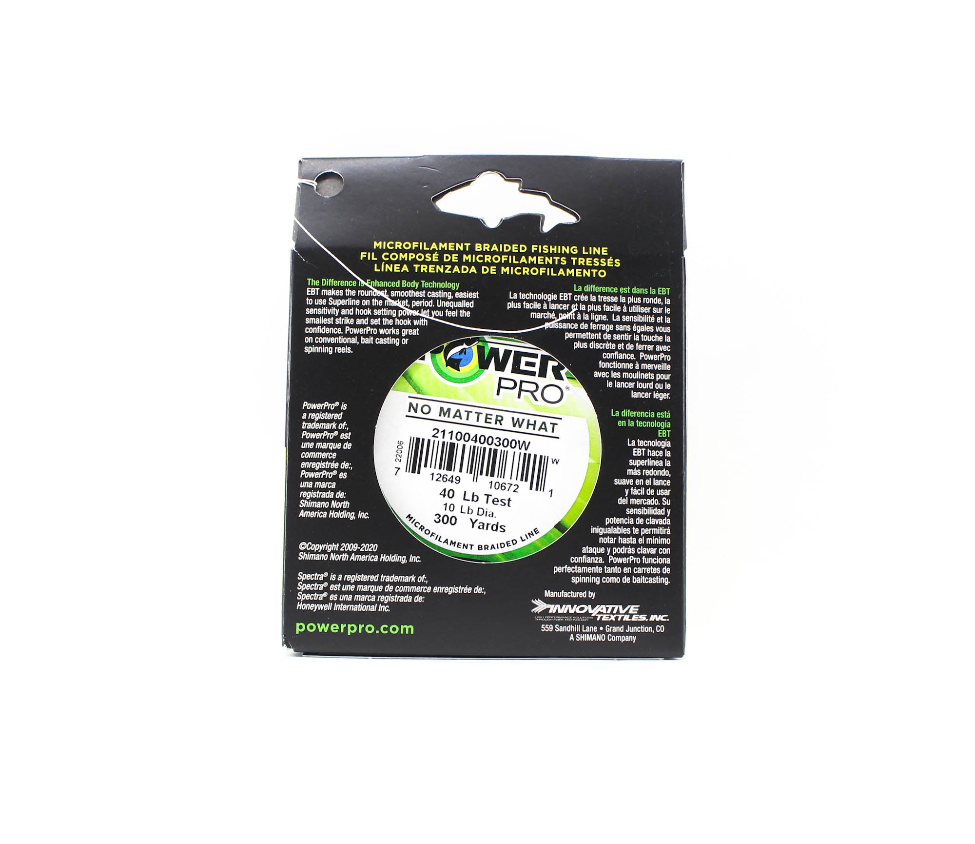 Power Pro Braided Spectra Line 40lb by 300yds White (6721)