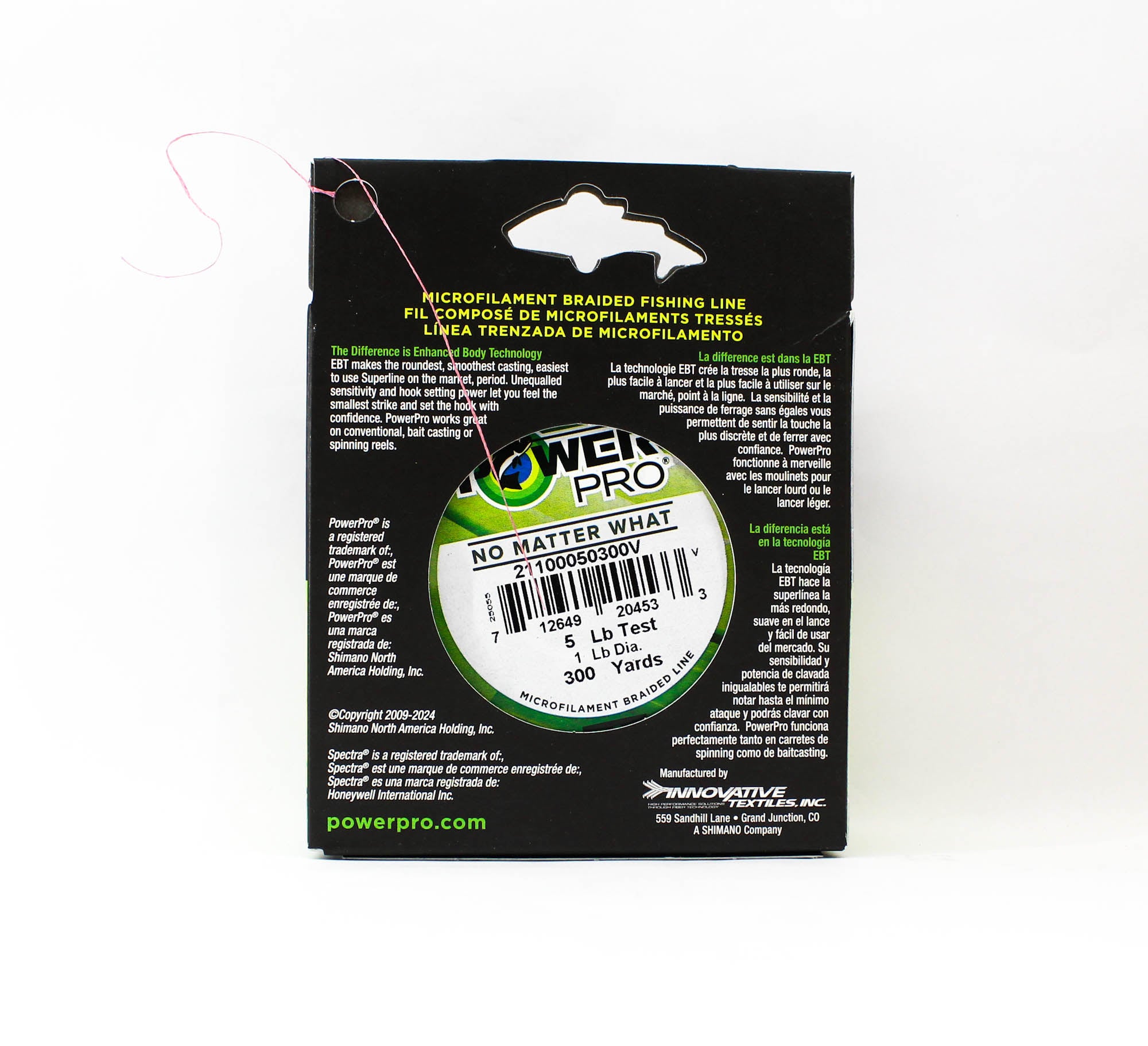 Power Pro Braided Spectra Line 5lb x 300yds Red (4533)