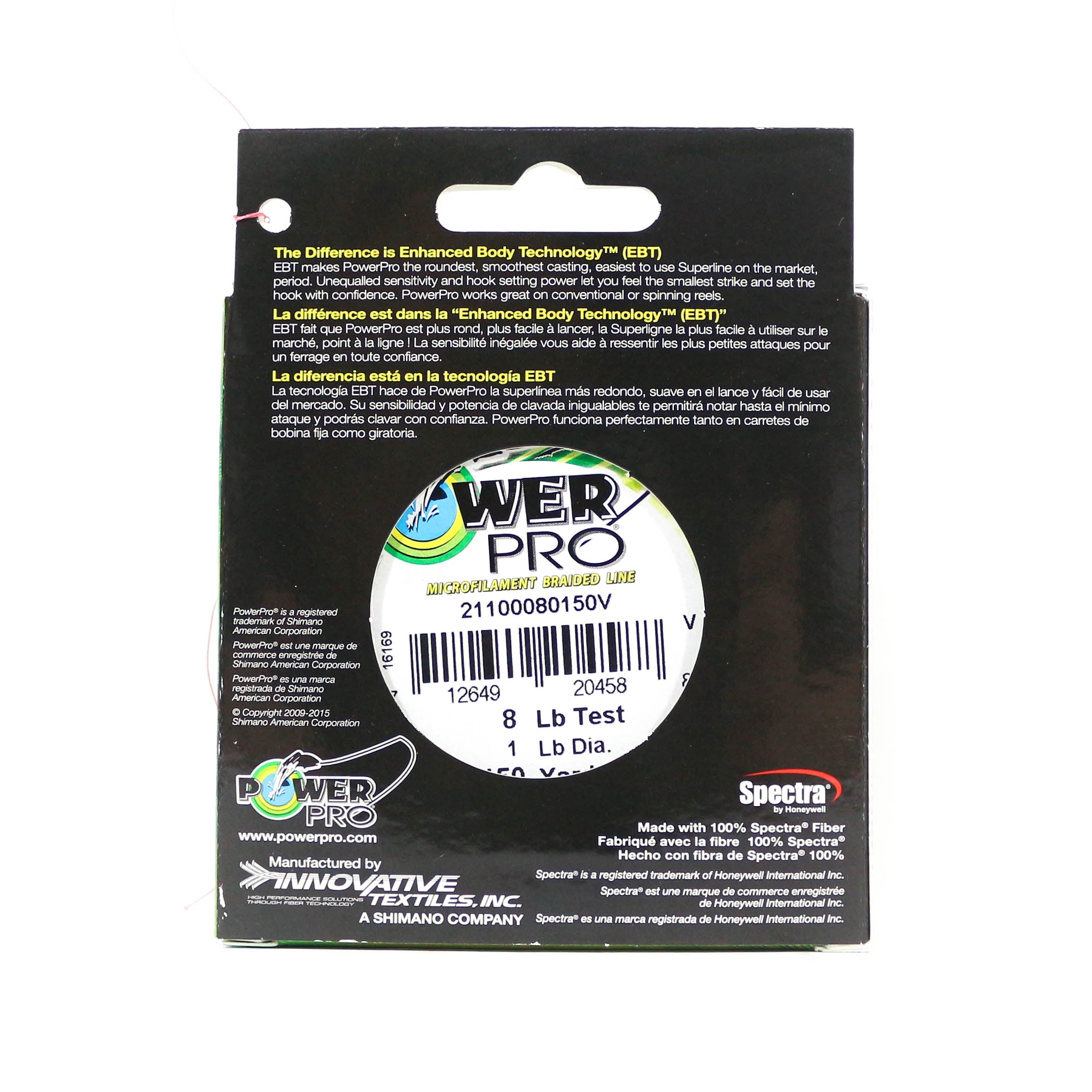 Power Pro Braided Spectra Line 8lb by 150yds Red (4588)