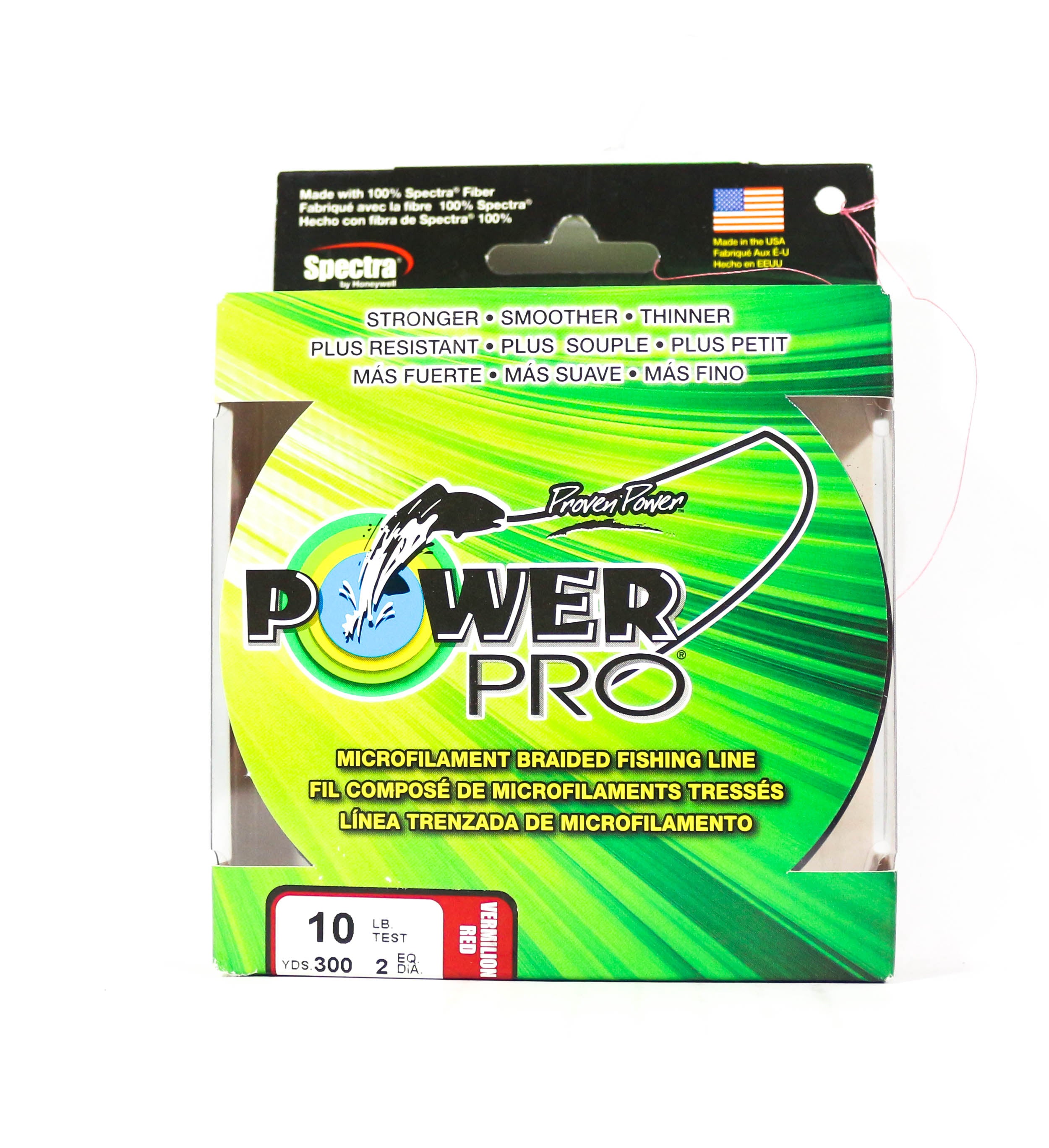 Power Pro Braided Spectra Line 10lb by 300yds Red (4656)
