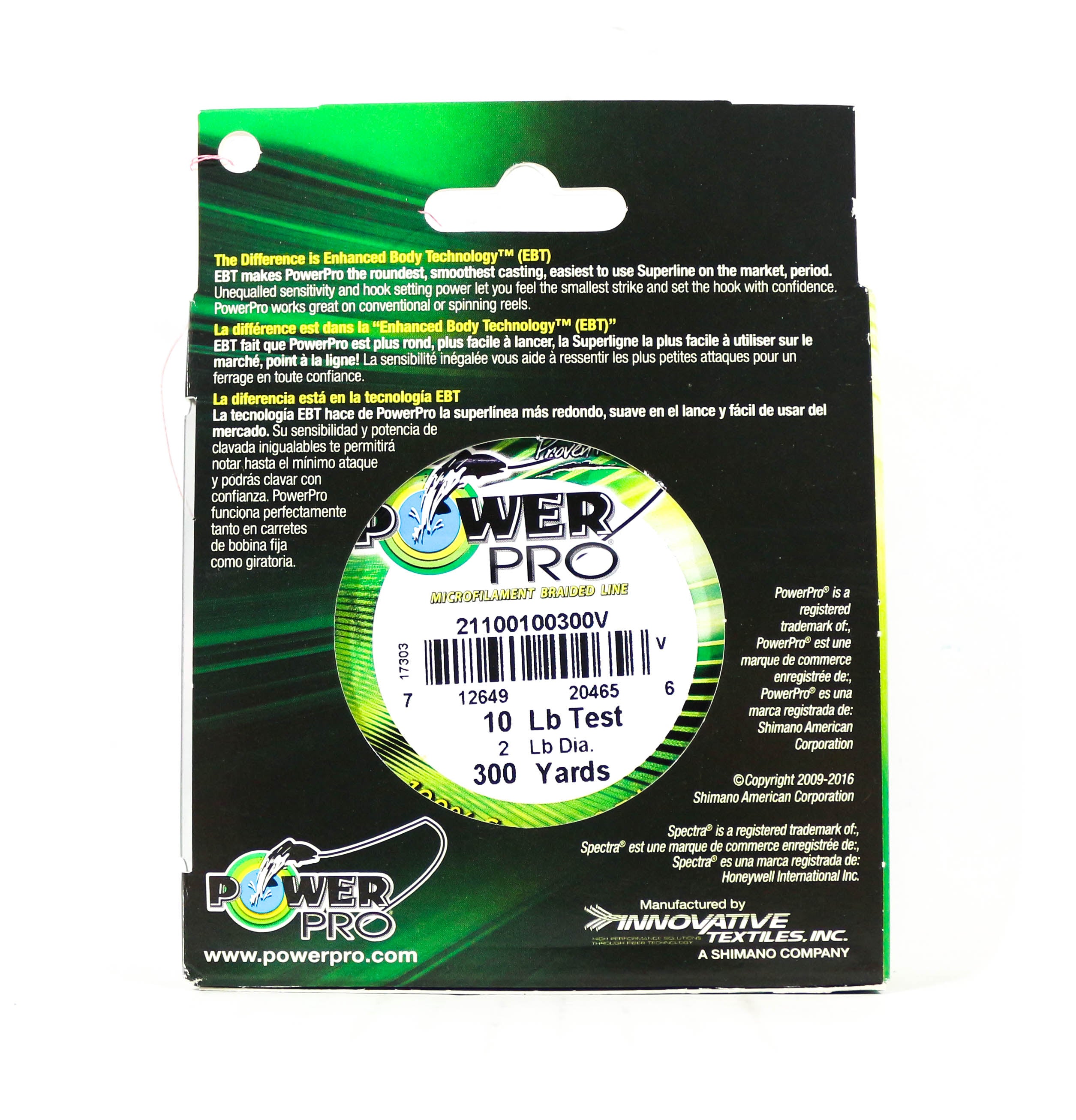 Power Pro Braided Spectra Line 10lb by 300yds Red (4656)