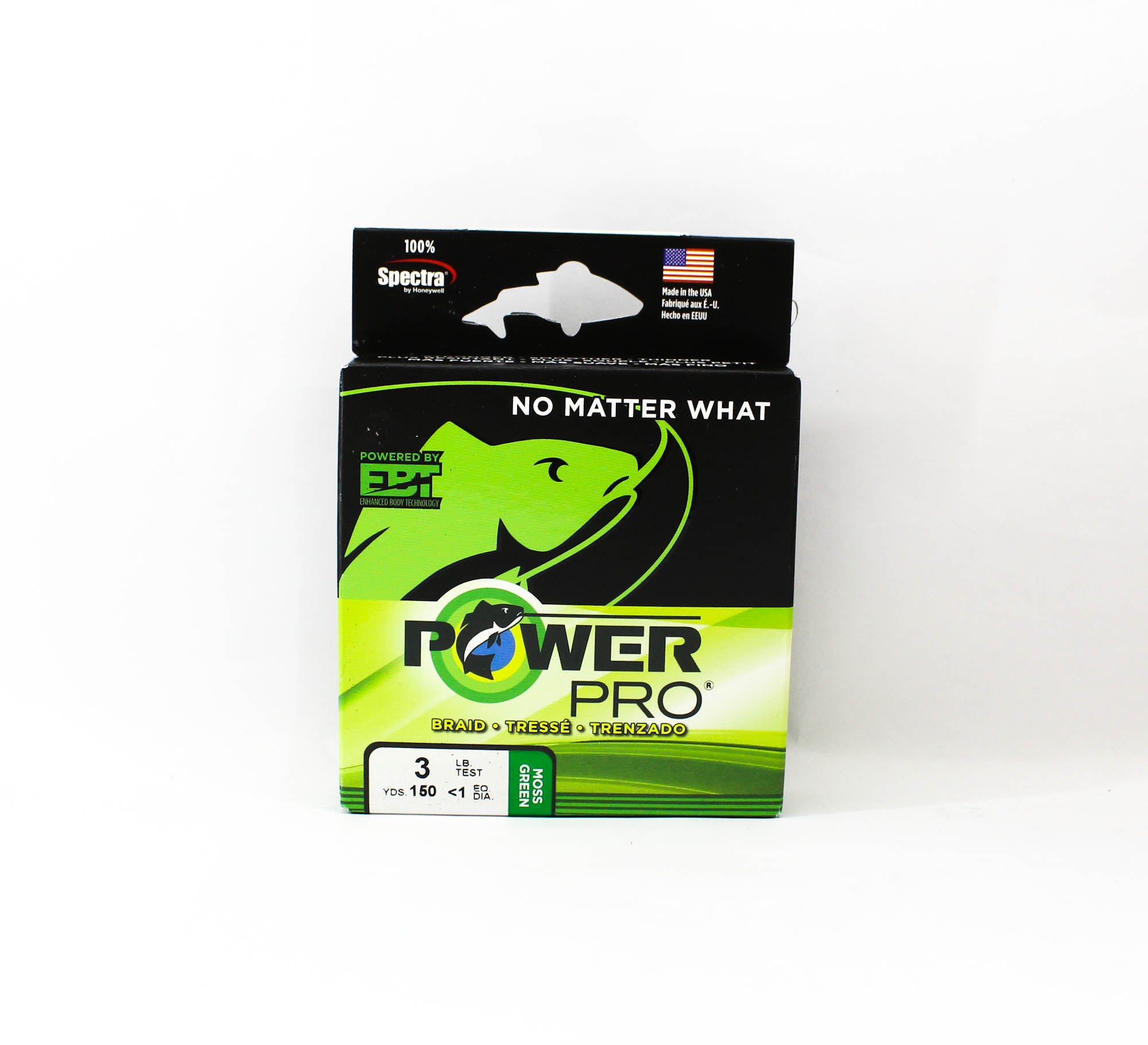 Power Pro Braided Spectra Line 3lb x 150yds Green (7404)