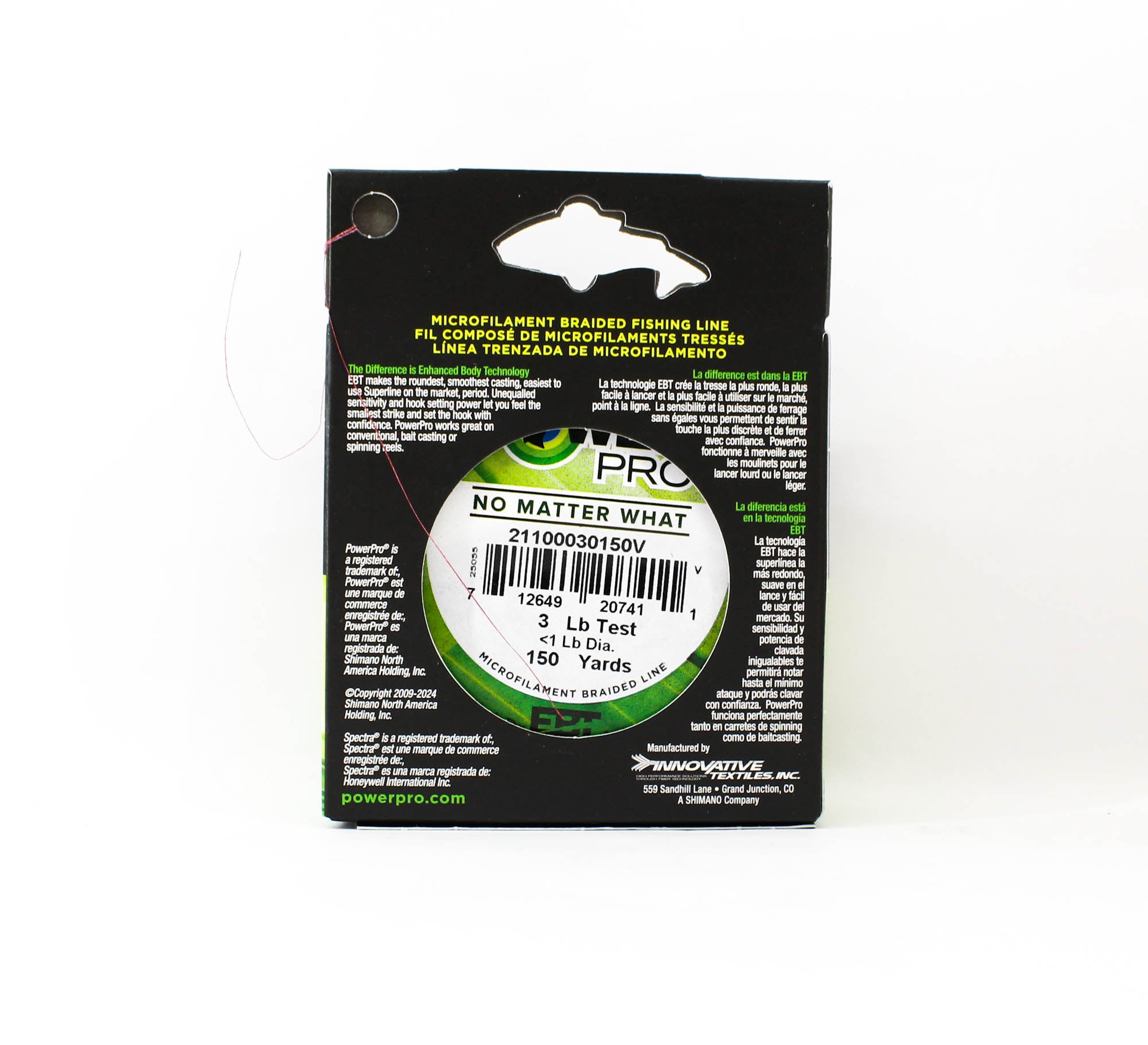 Power Pro Braided Spectra Line 3lb x 150yds Red (7411)
