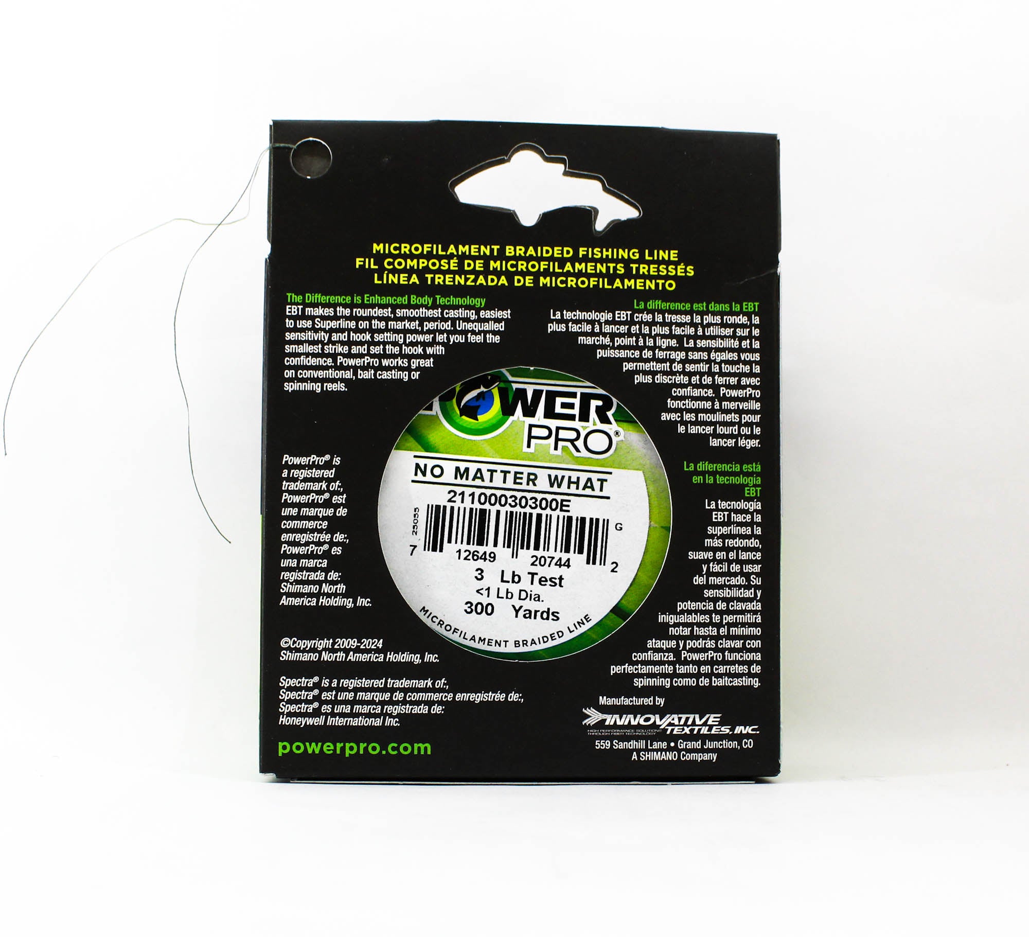 Power Pro Braided Spectra Line 3lb x 300yds Green (7442)
