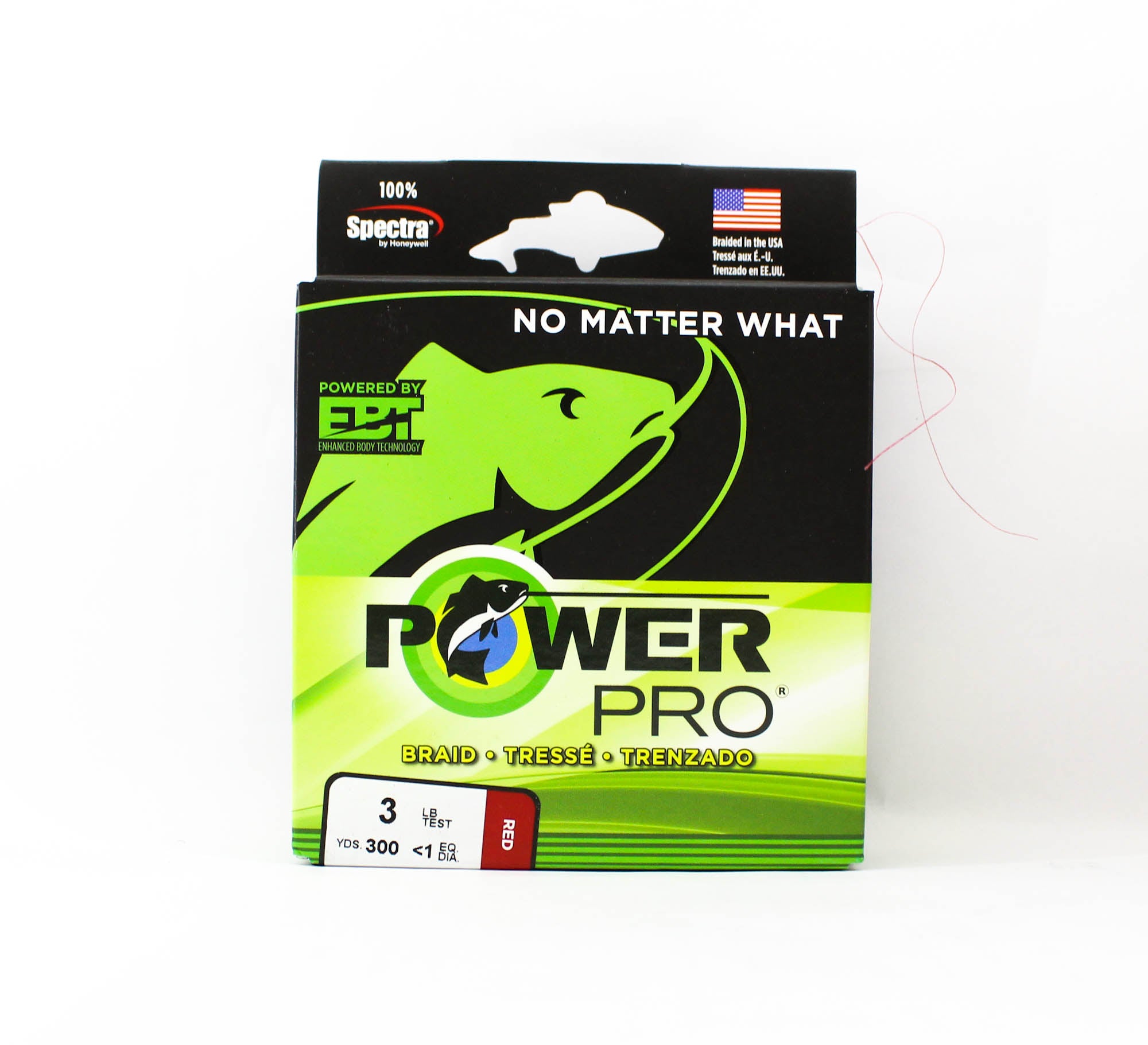 Power Pro Braided Spectra Line 3lb x 300yds Red (7459)