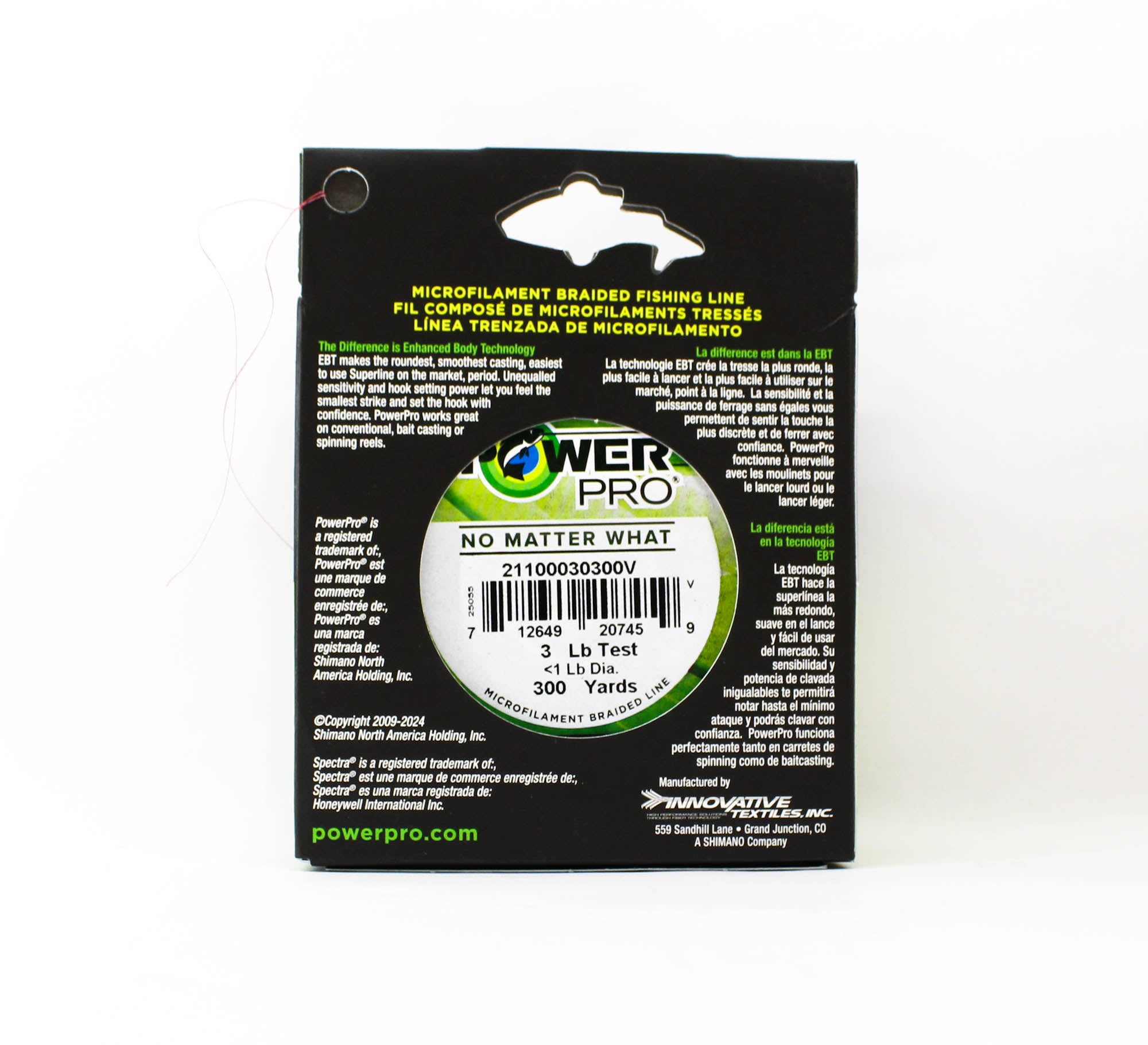 Power Pro Braided Spectra Line 3lb x 300yds Red (7459)