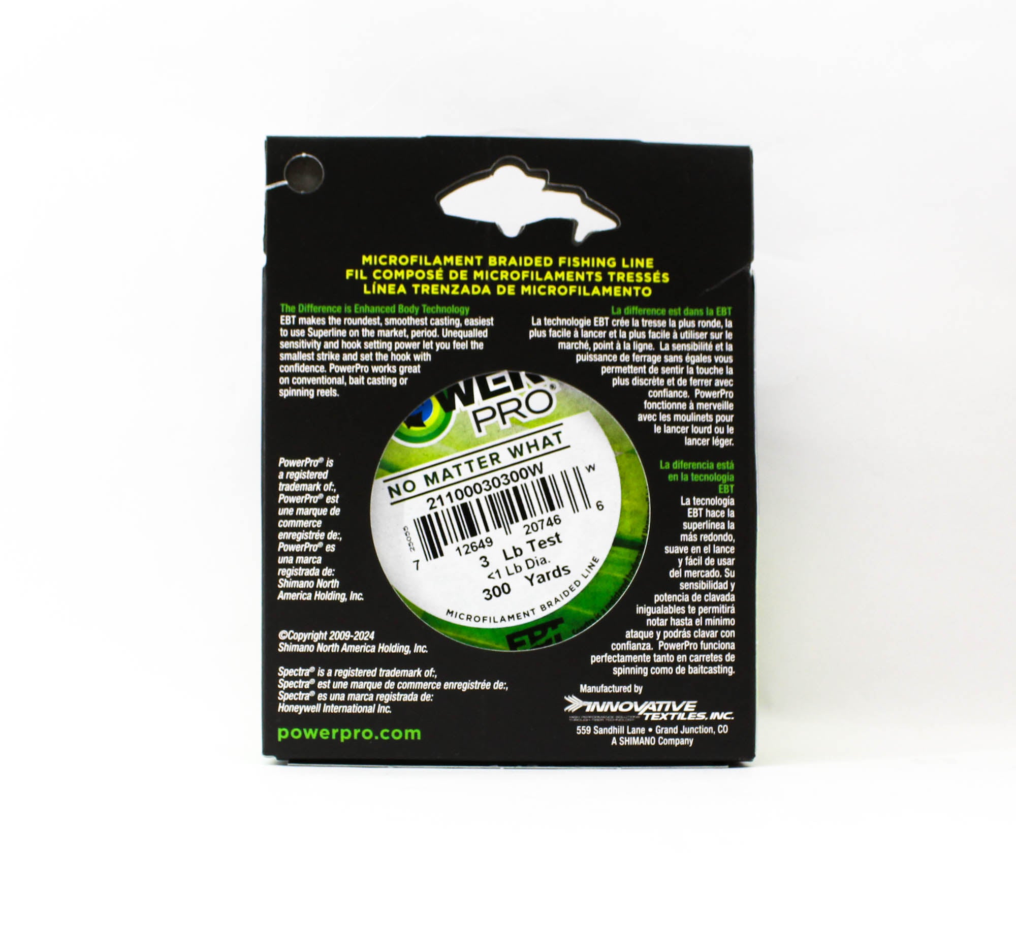 Power Pro Braided Spectra Line 3lb x 300yds White (7466)